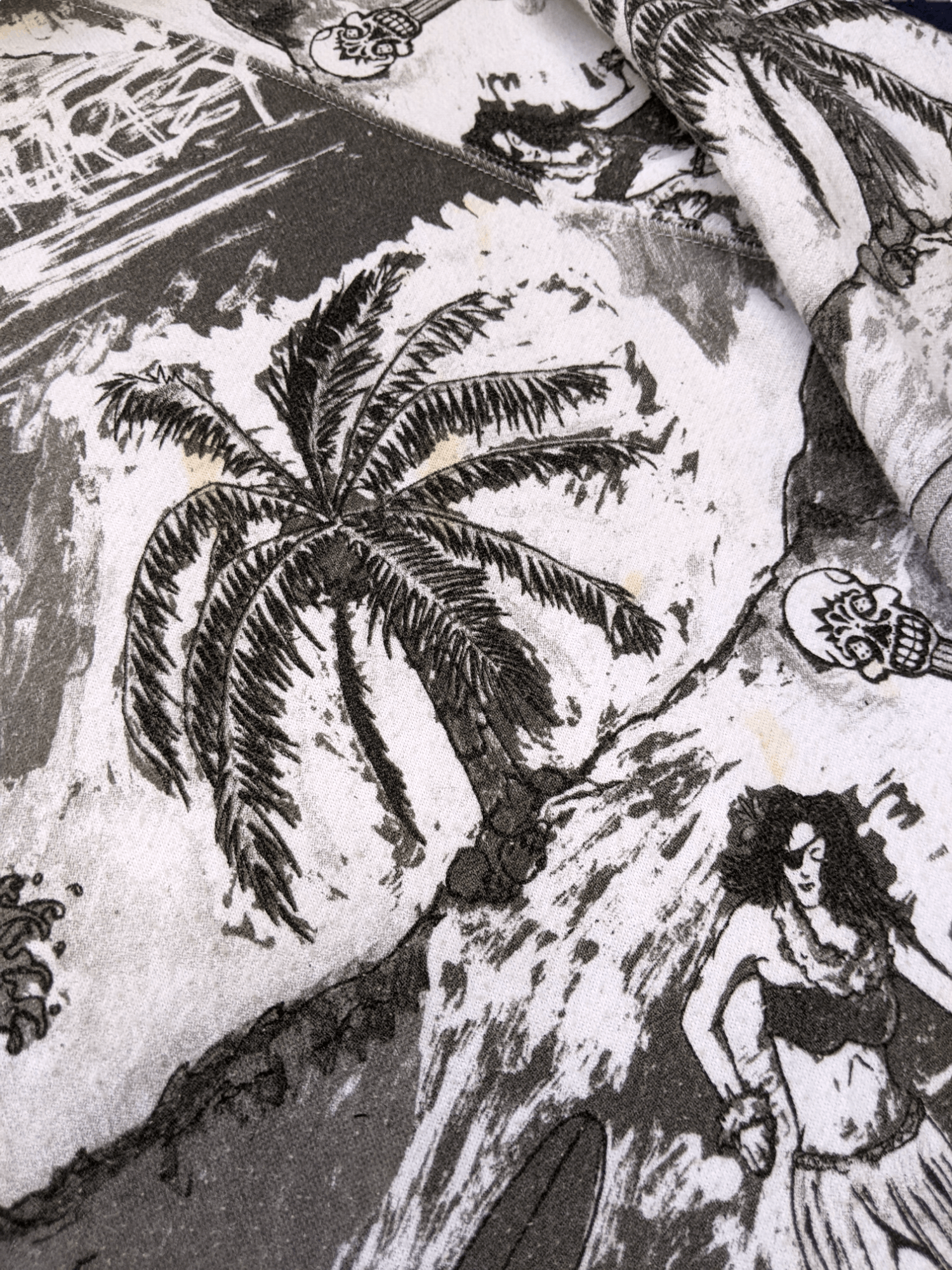 Hurley × Vintage Vintage Hurley Surfboard Hawaii Fullprint Hoodie Size US M / EU 48-50 / 2 - 11 Thumbnail