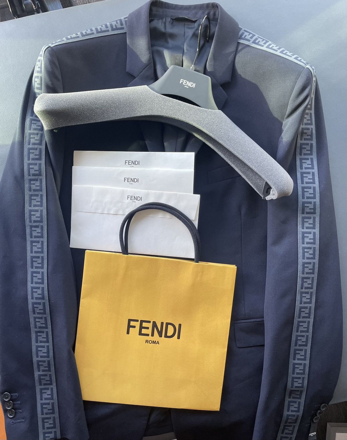 Fendi Super Runway FF Fendi Monogram Blazer Limited Edition Size 52R - 3 Thumbnail