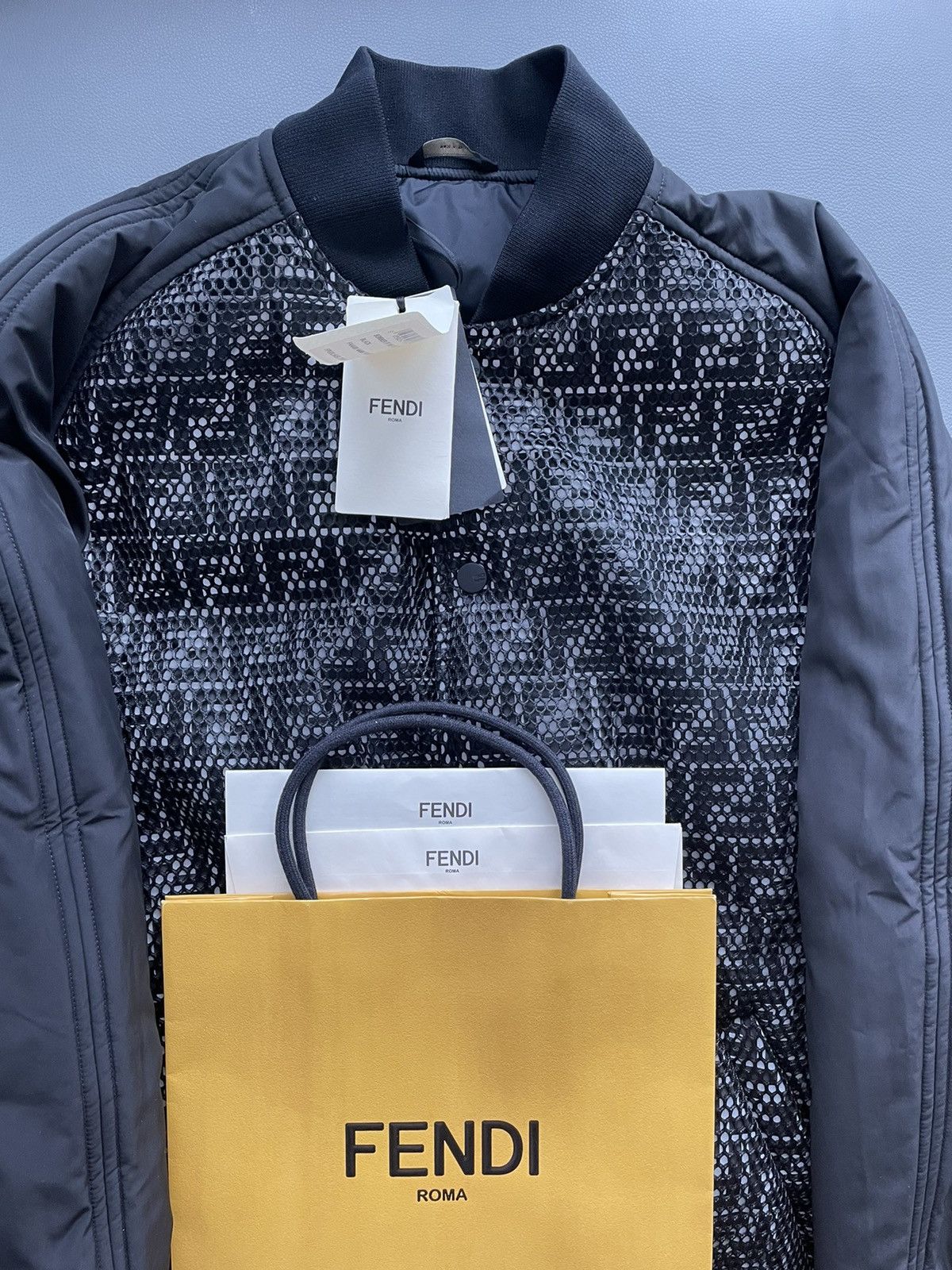 Fendi Limited Rare $4K Value Fendi Bomber Jacket Brand New Size US S / EU 44-46 / 1 - 4 Thumbnail