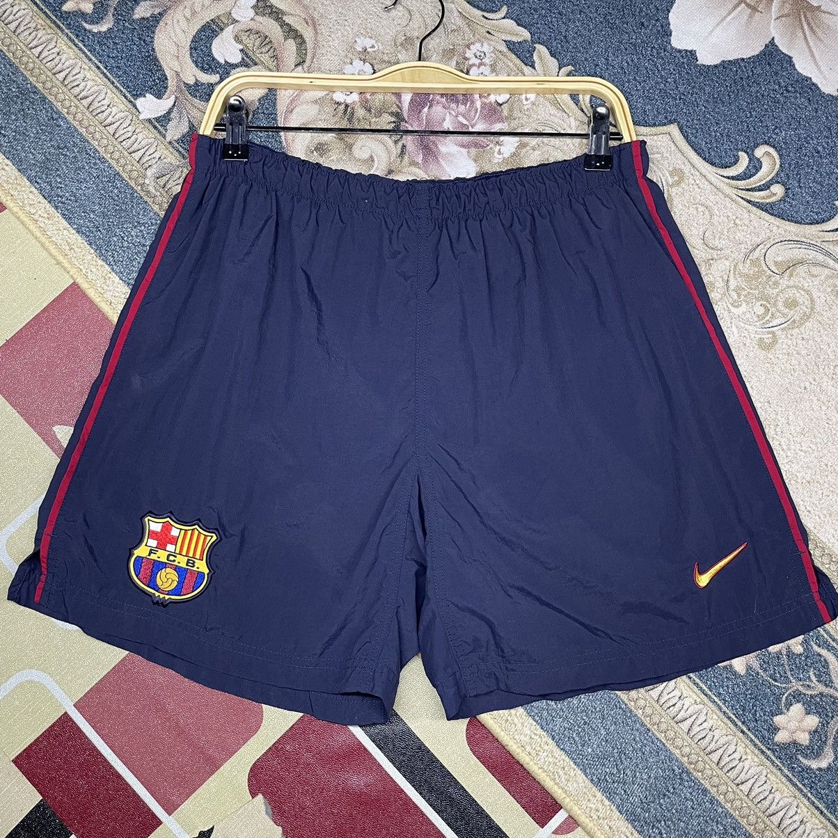 Nike × Vintage Vintage nike barcalona fc nylon short pant Size US 30 / EU 46 - 2 Thumbnail