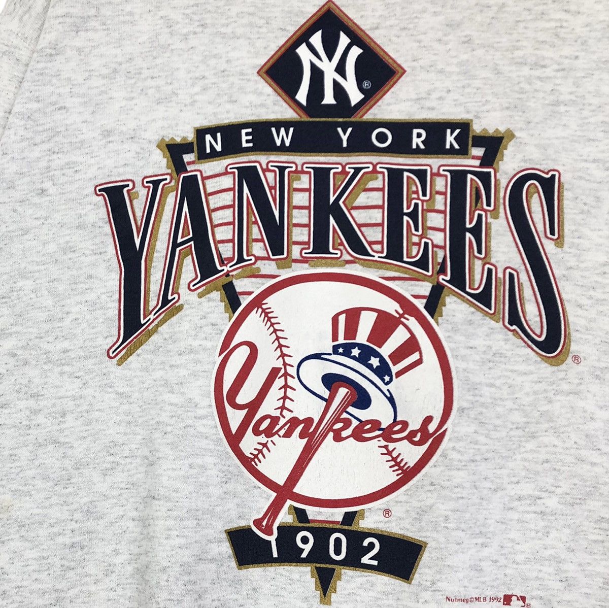 MLB Vintage 90s MLB New York Yankees Crewneck Sweatshirt Nutmeg Size US L / EU 52-54 / 3 - 11 Thumbnail