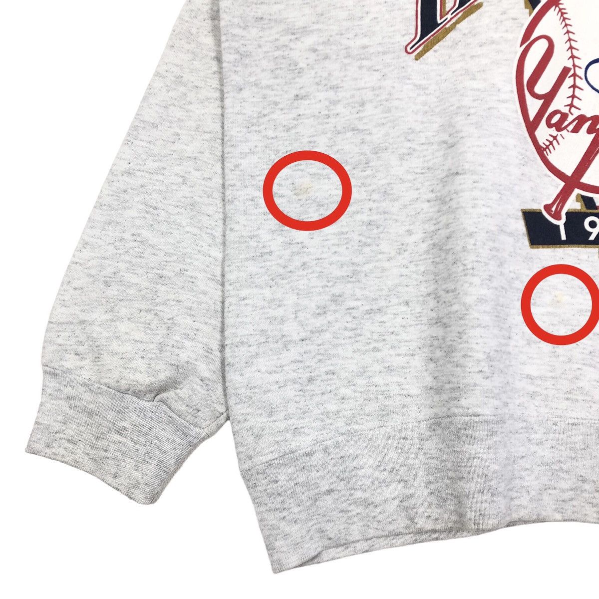 MLB Vintage 90s MLB New York Yankees Crewneck Sweatshirt Nutmeg Size US L / EU 52-54 / 3 - 3 Thumbnail