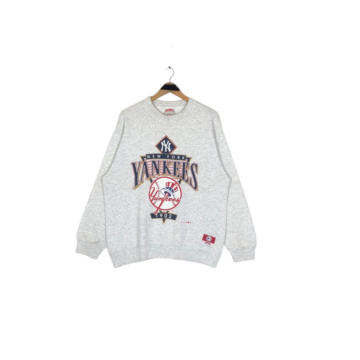 MLB Vintage 90s MLB New York Yankees Crewneck Sweatshirt Nutmeg Size US L / EU 52-54 / 3 - 9 Thumbnail