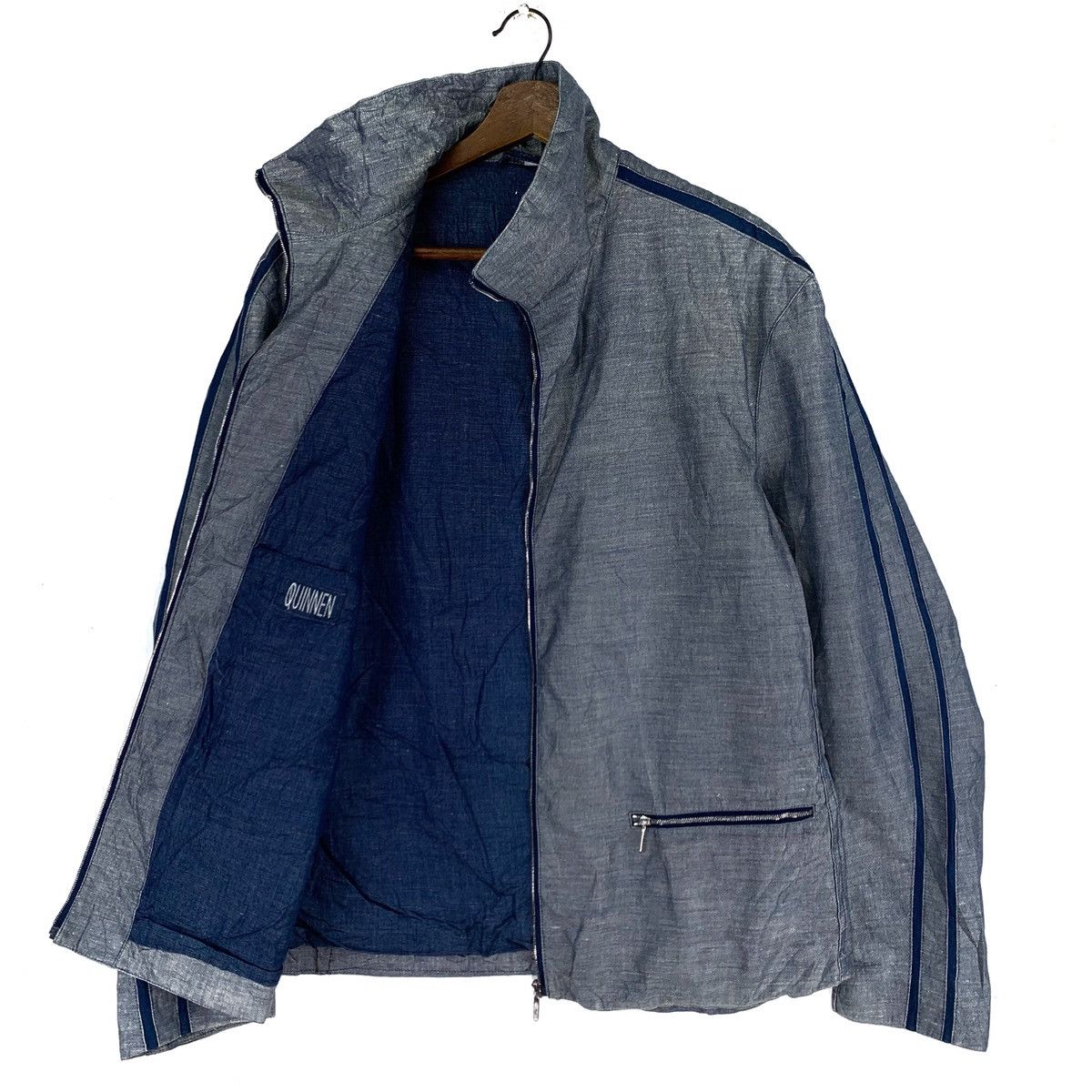 Japanese Brand Quinnen Streetwear Rare Denim Jacket Size US M / EU 48-50 / 2 - 4 Thumbnail