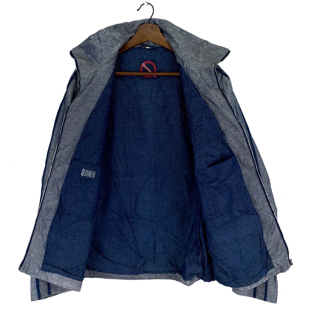Japanese Brand Quinnen Streetwear Rare Denim Jacket Size US M / EU 48-50 / 2 - 5 Thumbnail