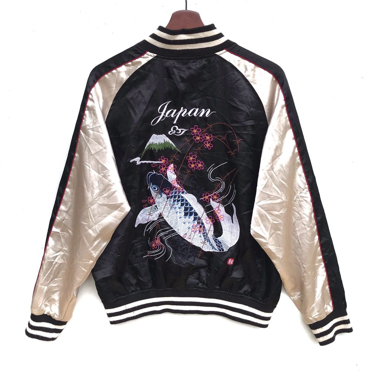 Japanese Brand Sukajan Big Logo Embroidery Amur Carp Breed Jacket Size US M / EU 48-50 / 2 - 5 Thumbnail