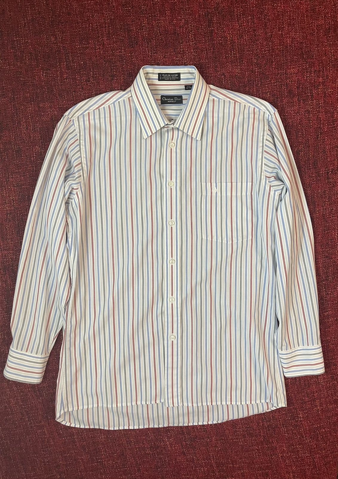 Christian Dior Monsieur × Vintage Christian Dior Monsieur vintage made in USA striped shirt Size US L / EU 52-54 / 3 - 1 Thumbnail