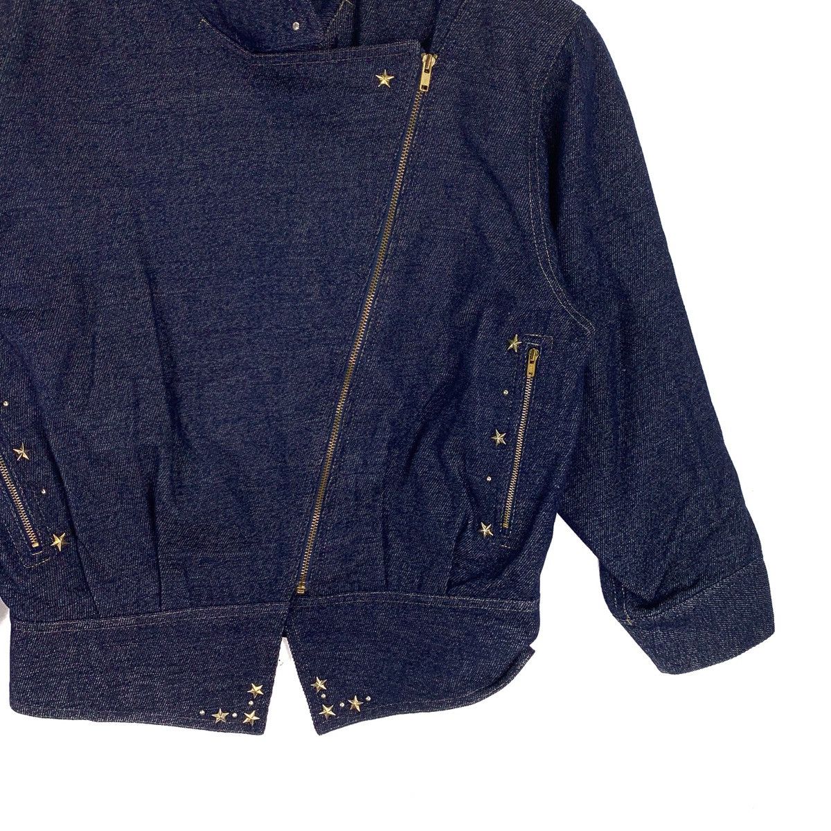 Japanese Brand Vintage Tailor Zipper Denim Jacket Size M / US 6-8 / IT 42-44 - 3 Thumbnail