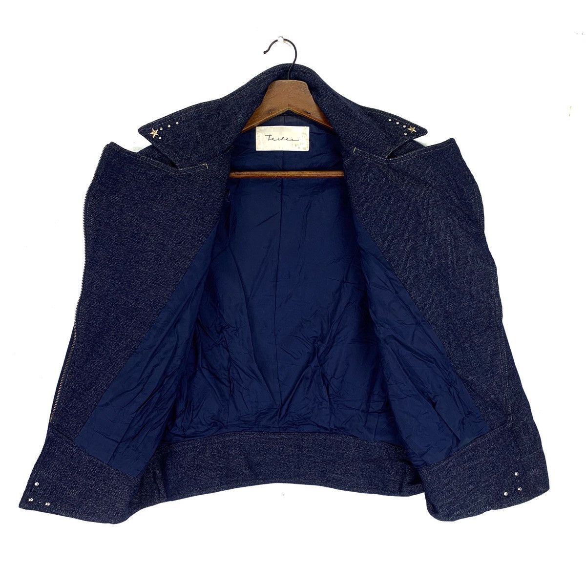 Japanese Brand Vintage Tailor Zipper Denim Jacket Size M / US 6-8 / IT 42-44 - 5 Thumbnail
