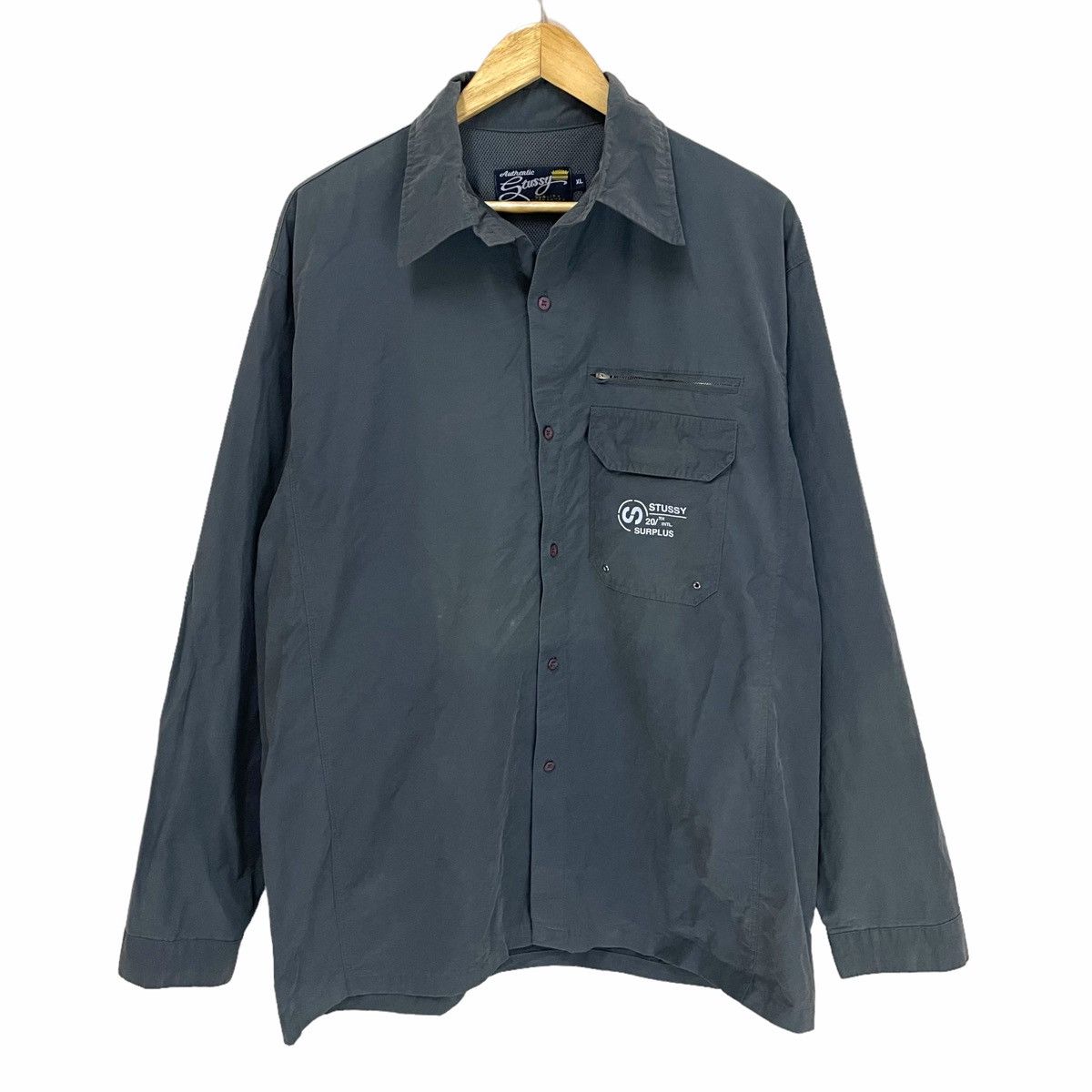 Stussy × Vintage 💥Stussy Button Up Tactical Light Shirt Size US XL / EU 56 / 4 - 1 Thumbnail