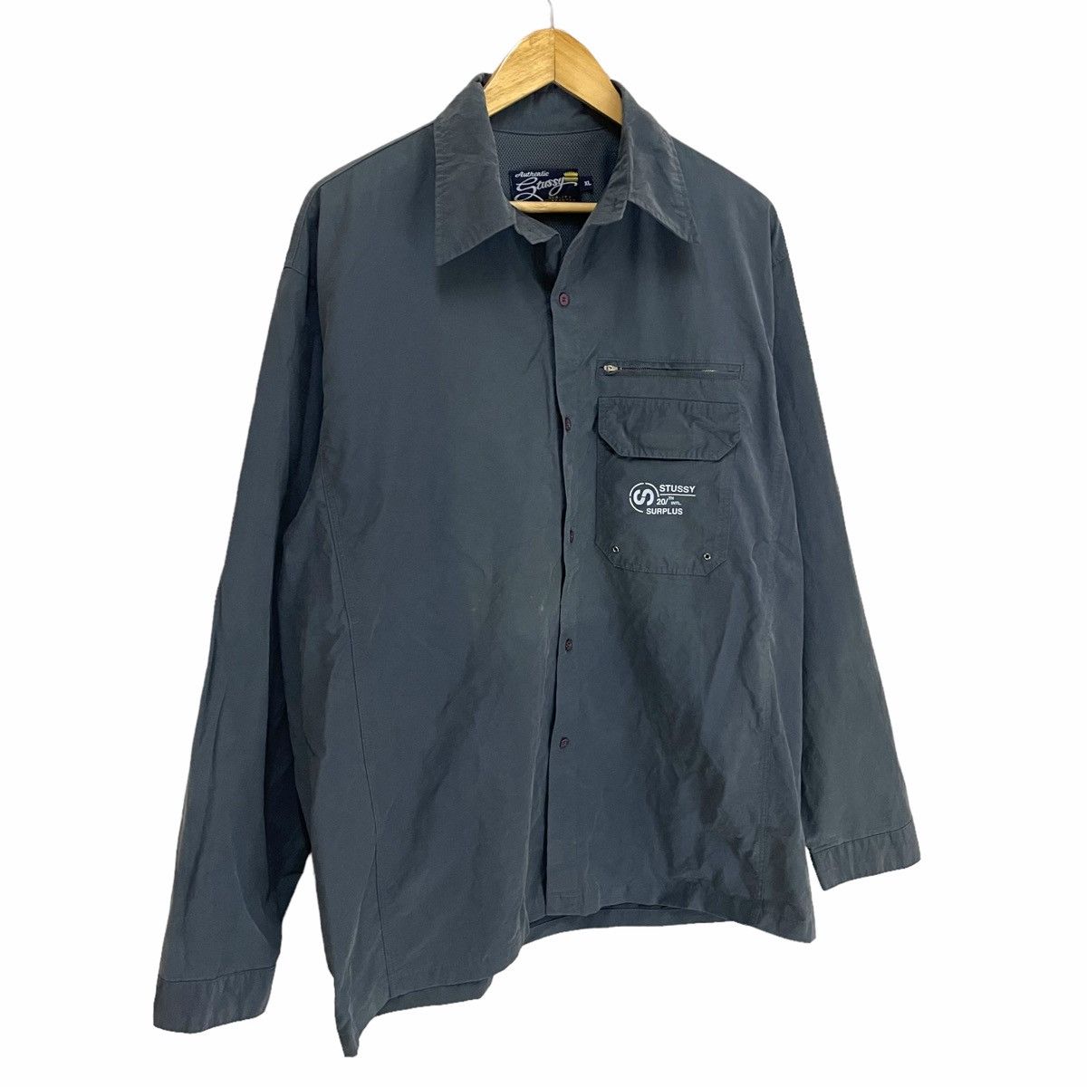 Stussy × Vintage 💥Stussy Button Up Tactical Light Shirt Size US XL / EU 56 / 4 - 2 Thumbnail