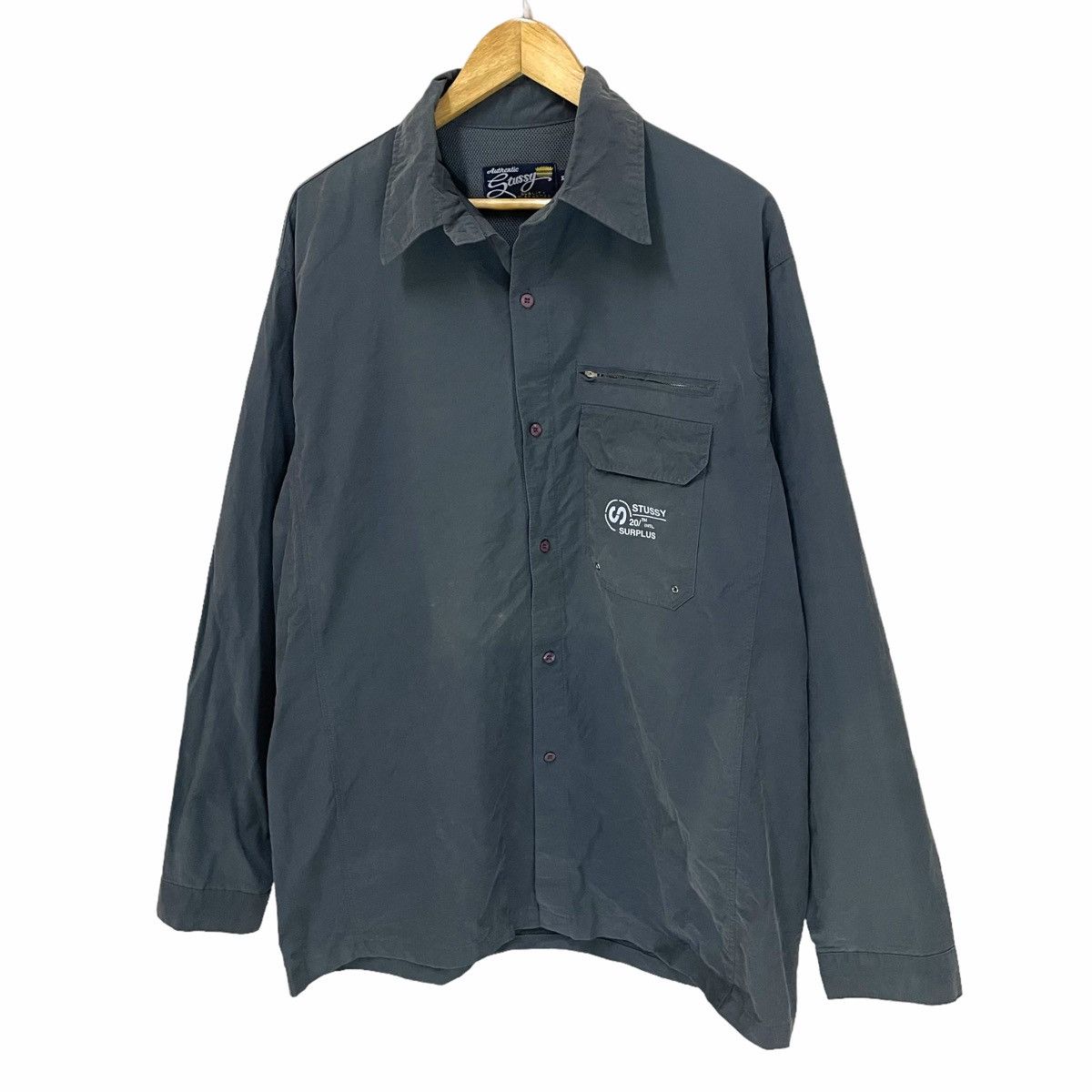 Stussy × Vintage 💥Stussy Button Up Tactical Light Shirt Size US XL / EU 56 / 4 - 3 Thumbnail