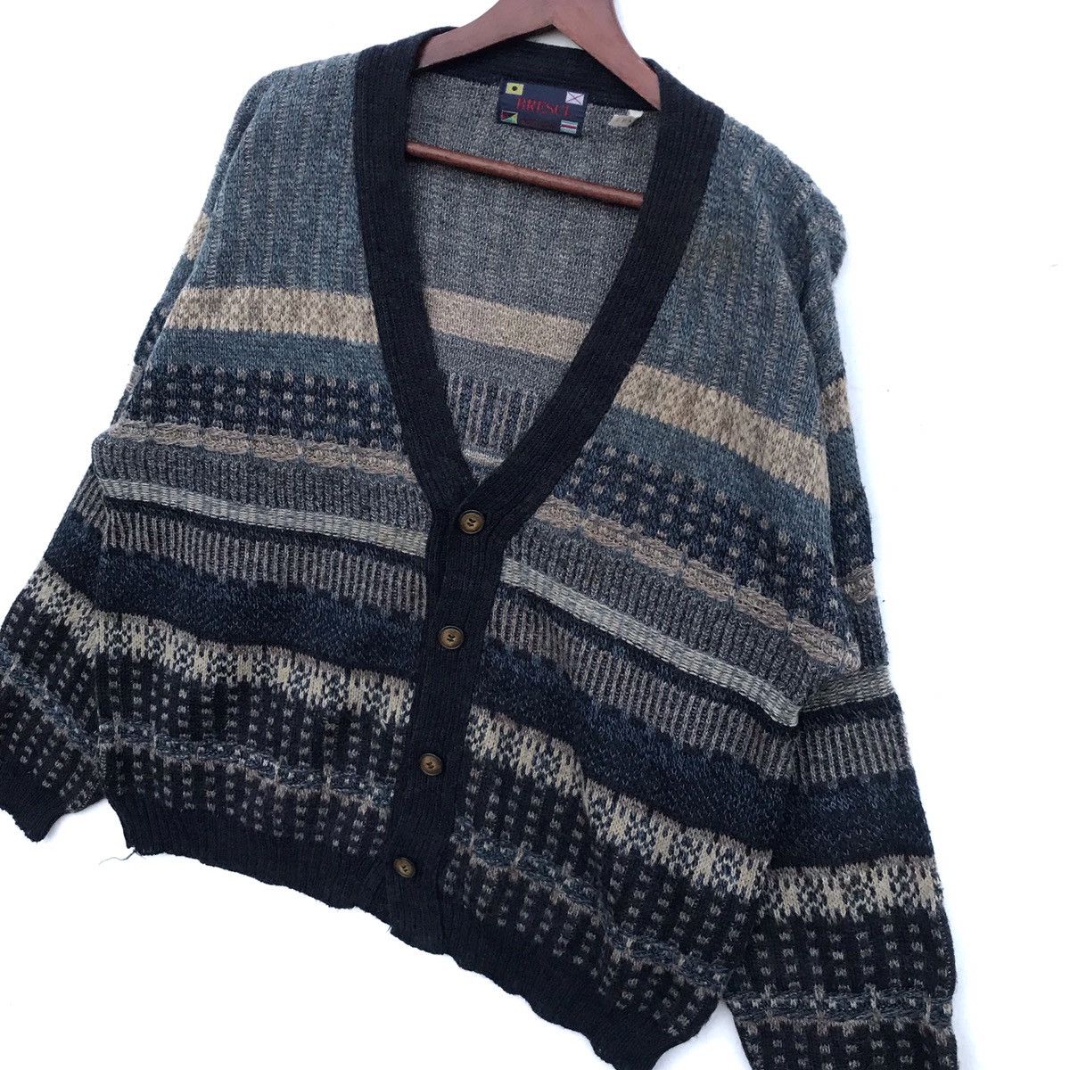 Aran Isles Knitwear Vintage Italy Bresci Knitwear Size US L / EU 52-54 / 3 - 3 Thumbnail