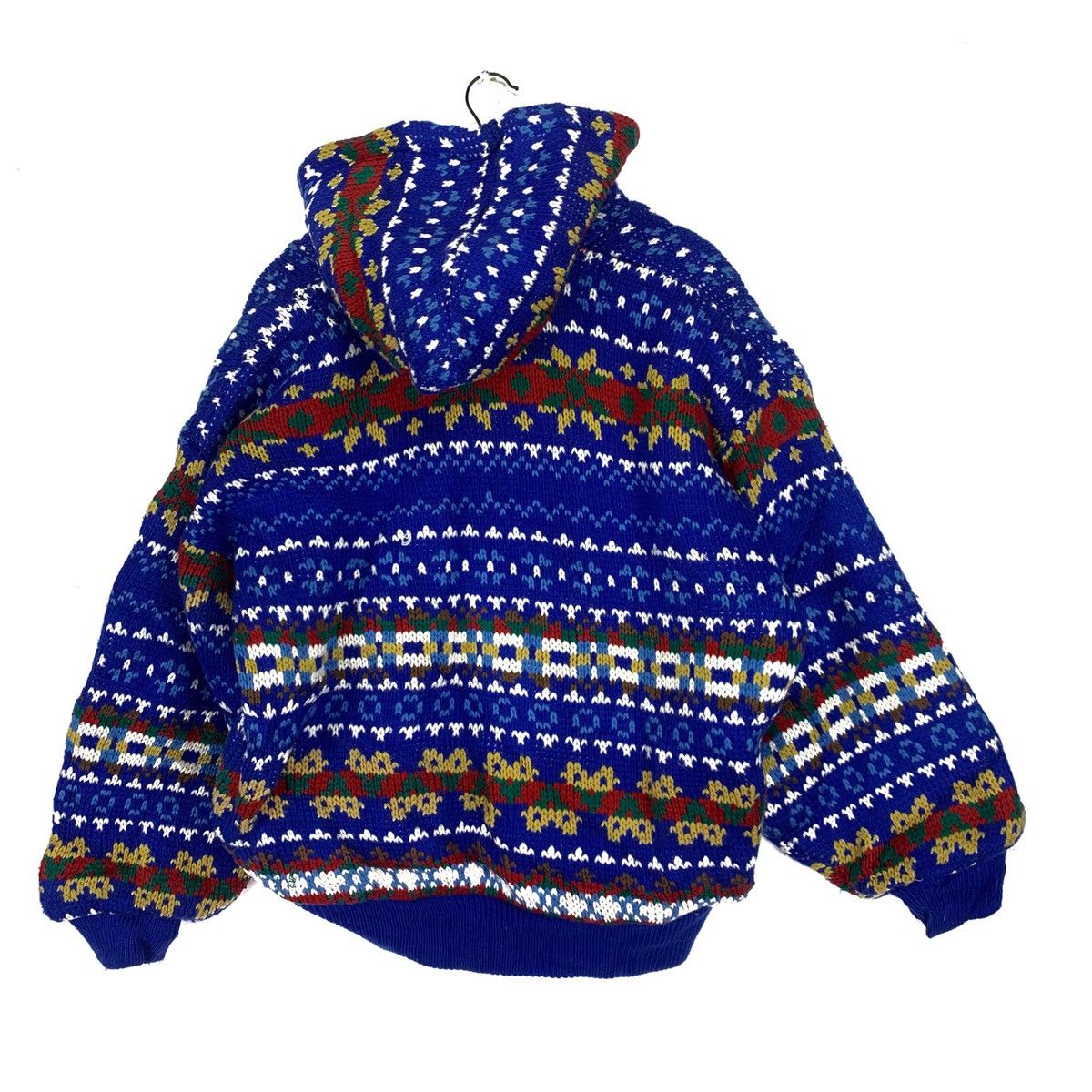 Aran Isles Knitwear Vintage Cheviot Bandana Native Hoodie Knitwear Sweater Size US XL / EU 56 / 4 - 6 Thumbnail