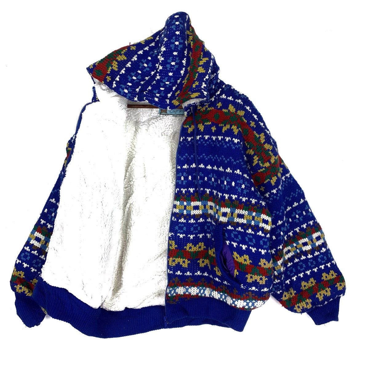 Aran Isles Knitwear Vintage Cheviot Bandana Native Hoodie Knitwear Sweater Size US XL / EU 56 / 4 - 4 Thumbnail