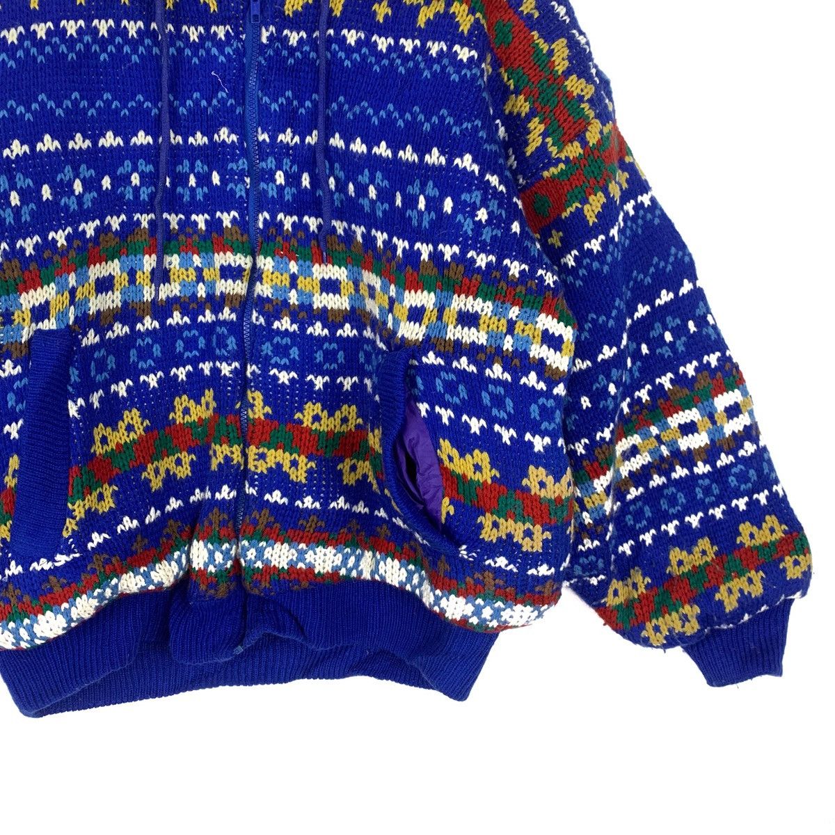 Aran Isles Knitwear Vintage Cheviot Bandana Native Hoodie Knitwear Sweater Size US XL / EU 56 / 4 - 3 Thumbnail