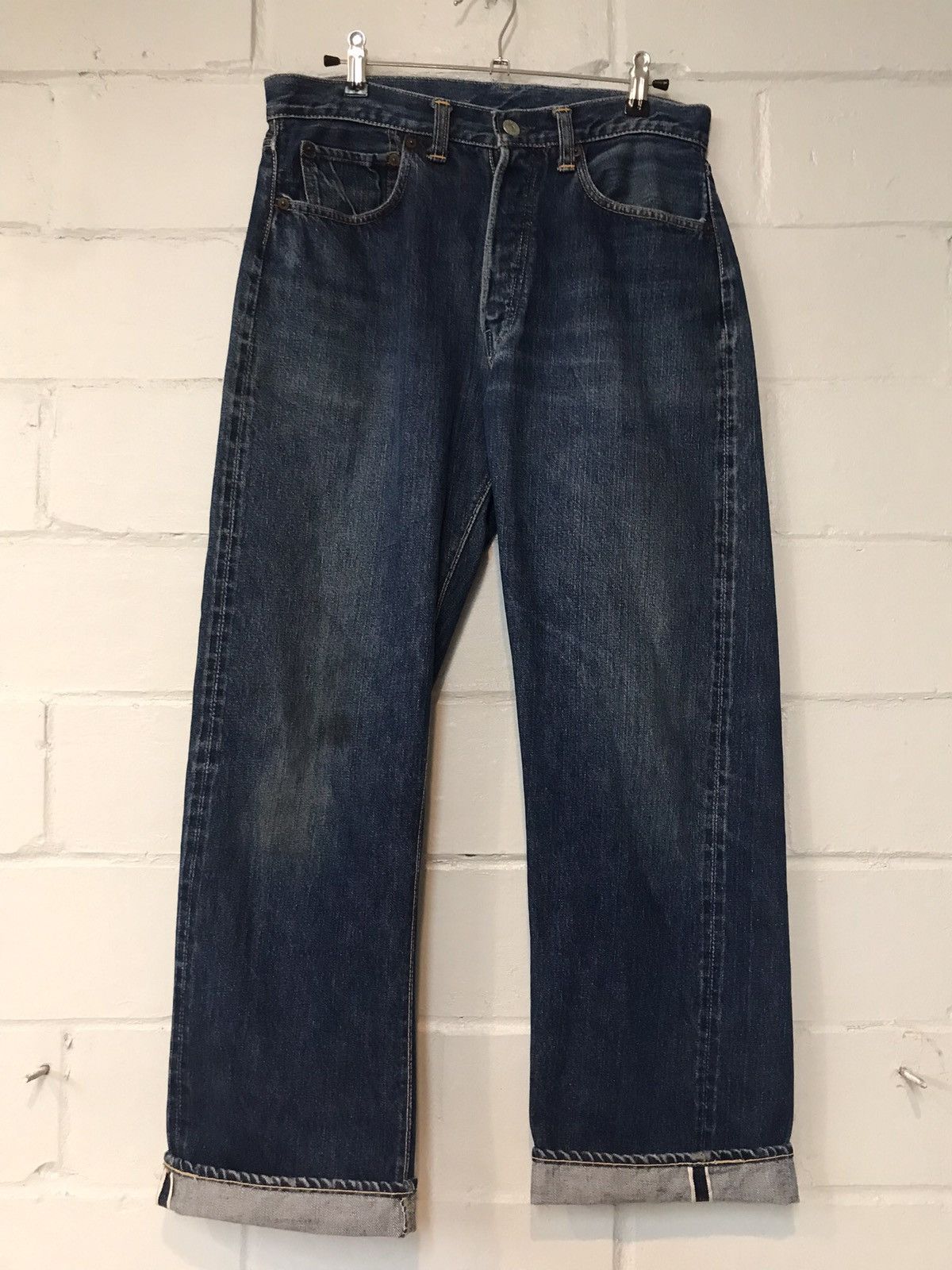Jean Vintage Levi's 501 Big E Selvedge - Taille 28x29, USA Années 50-60, Parfait état