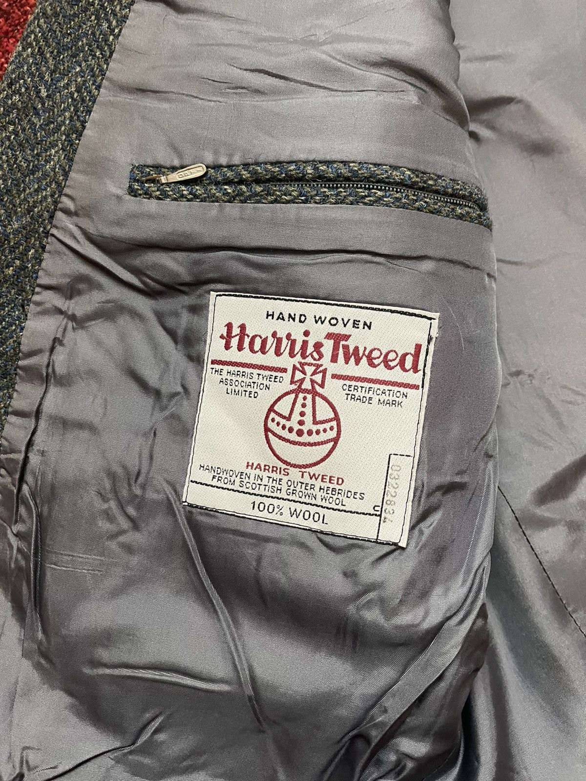 Designer × Harris Tweed × Vintage Harris Tweed vintage wool blazer Size 46R - 6 Thumbnail