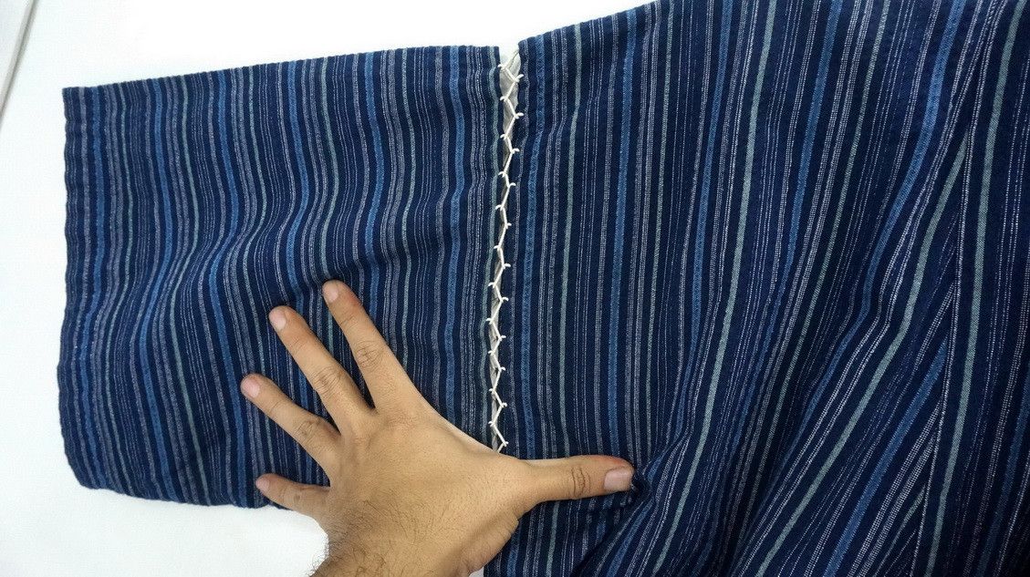 Japanese Brand Kimono Jinbei Indigo Hickory Size US M / EU 48-50 / 2 - 5 Thumbnail