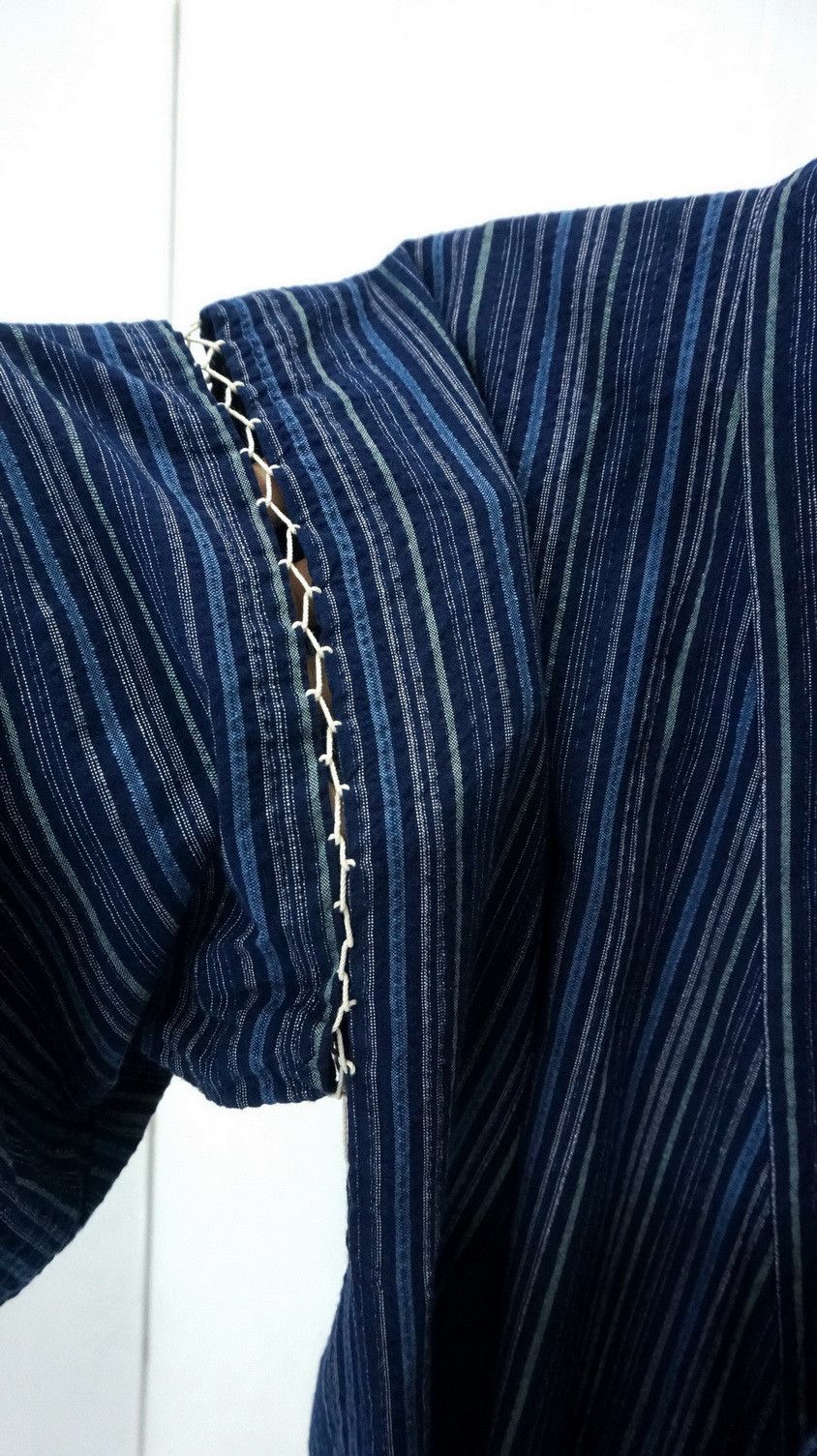 Japanese Brand Kimono Jinbei Indigo Hickory Size US M / EU 48-50 / 2 - 6 Thumbnail