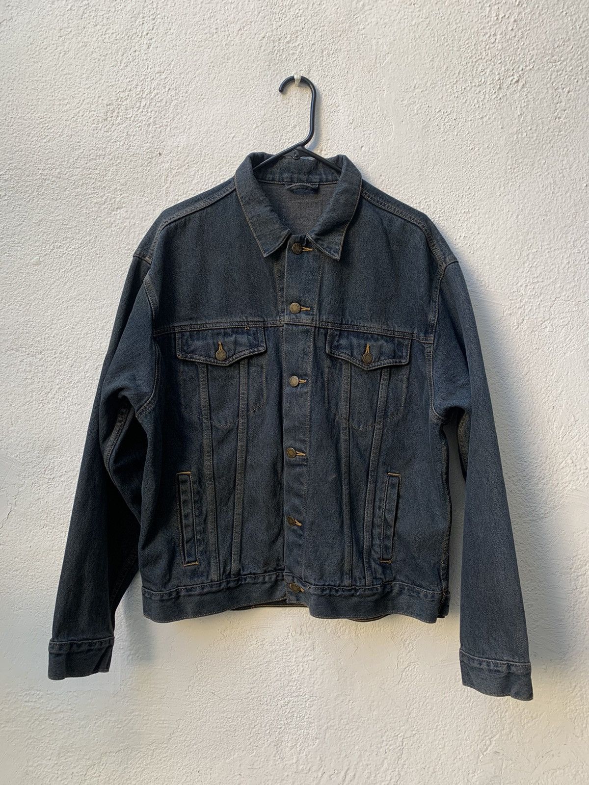 Vintage Hand Dyed Vintage Trucker Jacket Size US L / EU 52-54 / 3 - 1 Thumbnail