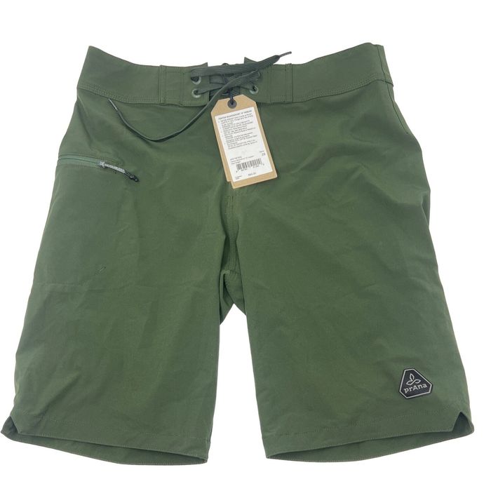 PrAna Men's Double Peak E-Waist Short - Organic Cotton/Recycled Polyester Stretch Ripstop
