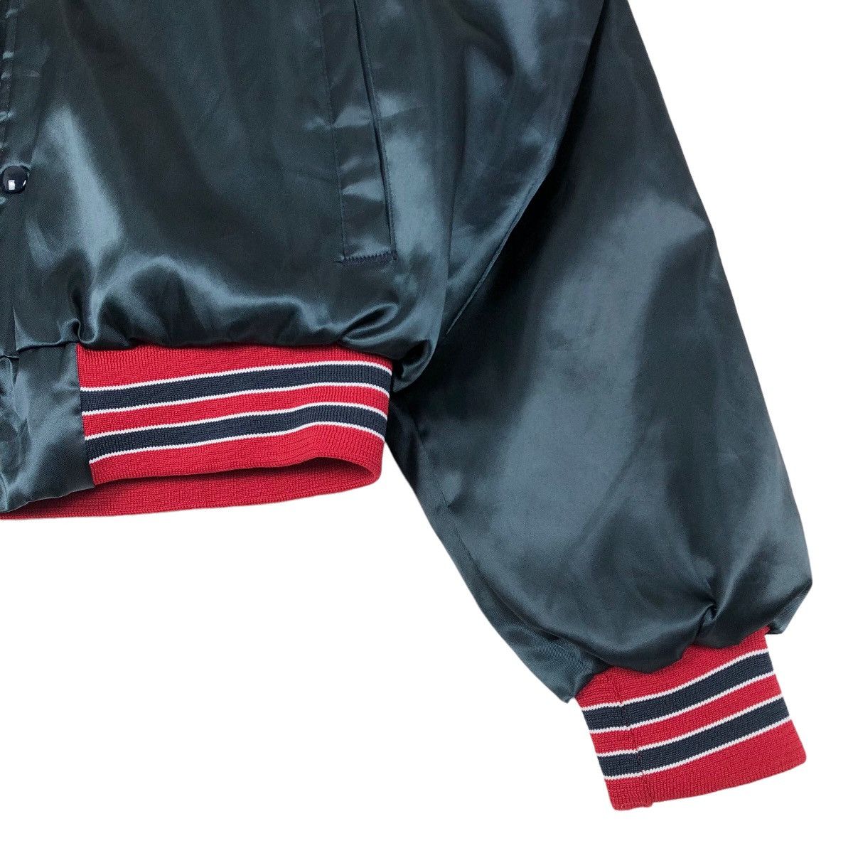 Chalk Line Vintage 90s MLB Cleveland Indians Nylon Varsity Jacket Size US XL / EU 56 / 4 - 6 Thumbnail