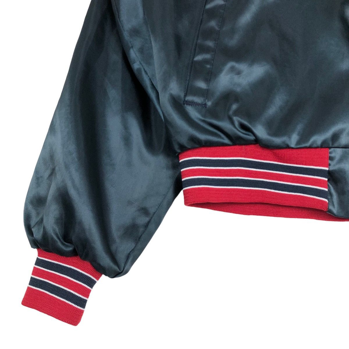Chalk Line Vintage 90s MLB Cleveland Indians Nylon Varsity Jacket Size US XL / EU 56 / 4 - 5 Thumbnail