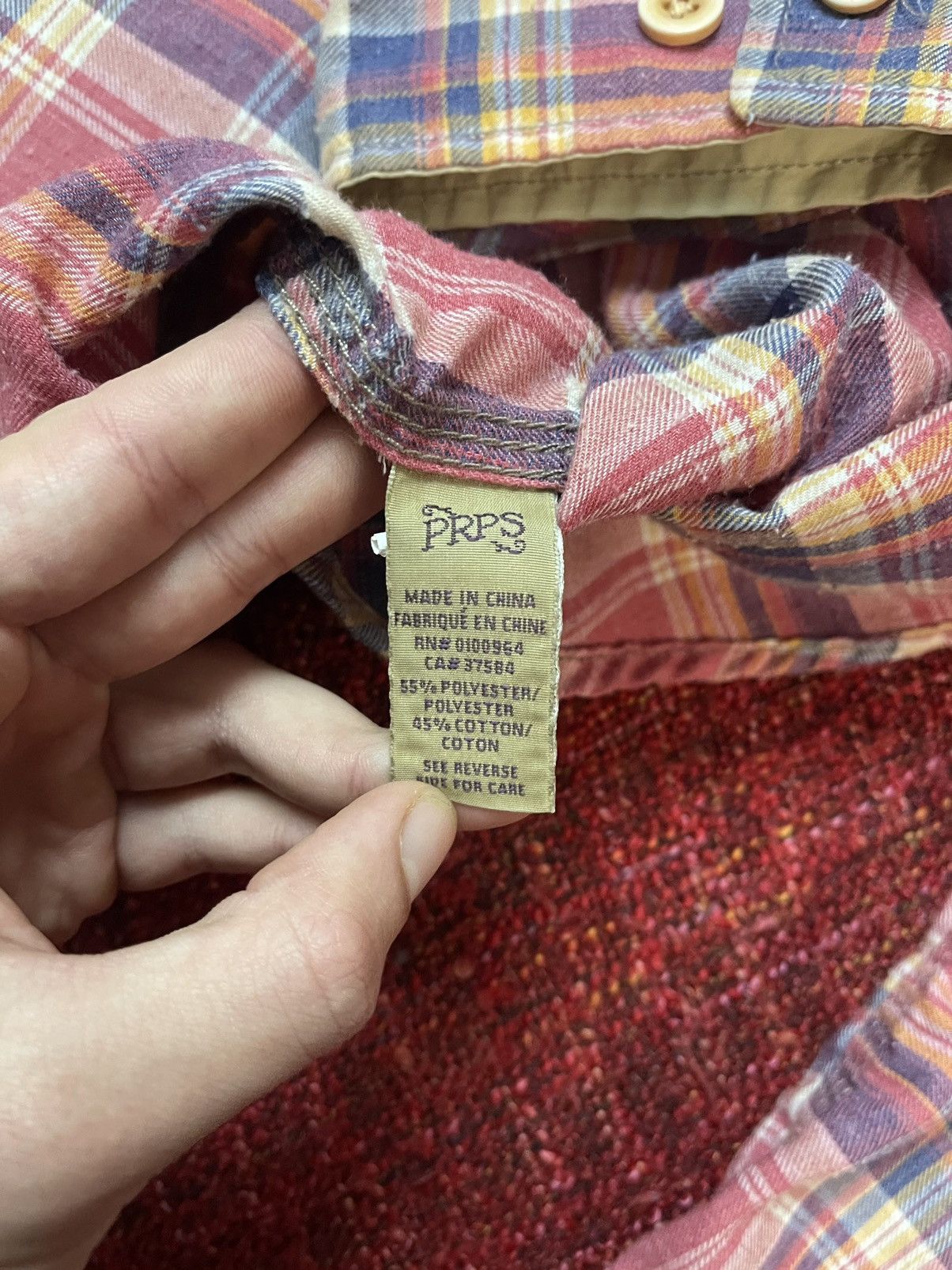 Designer × Japanese Brand × Prps PRPS Y2K flannel buttons up shirt Size US XL / EU 56 / 4 - 9 Thumbnail