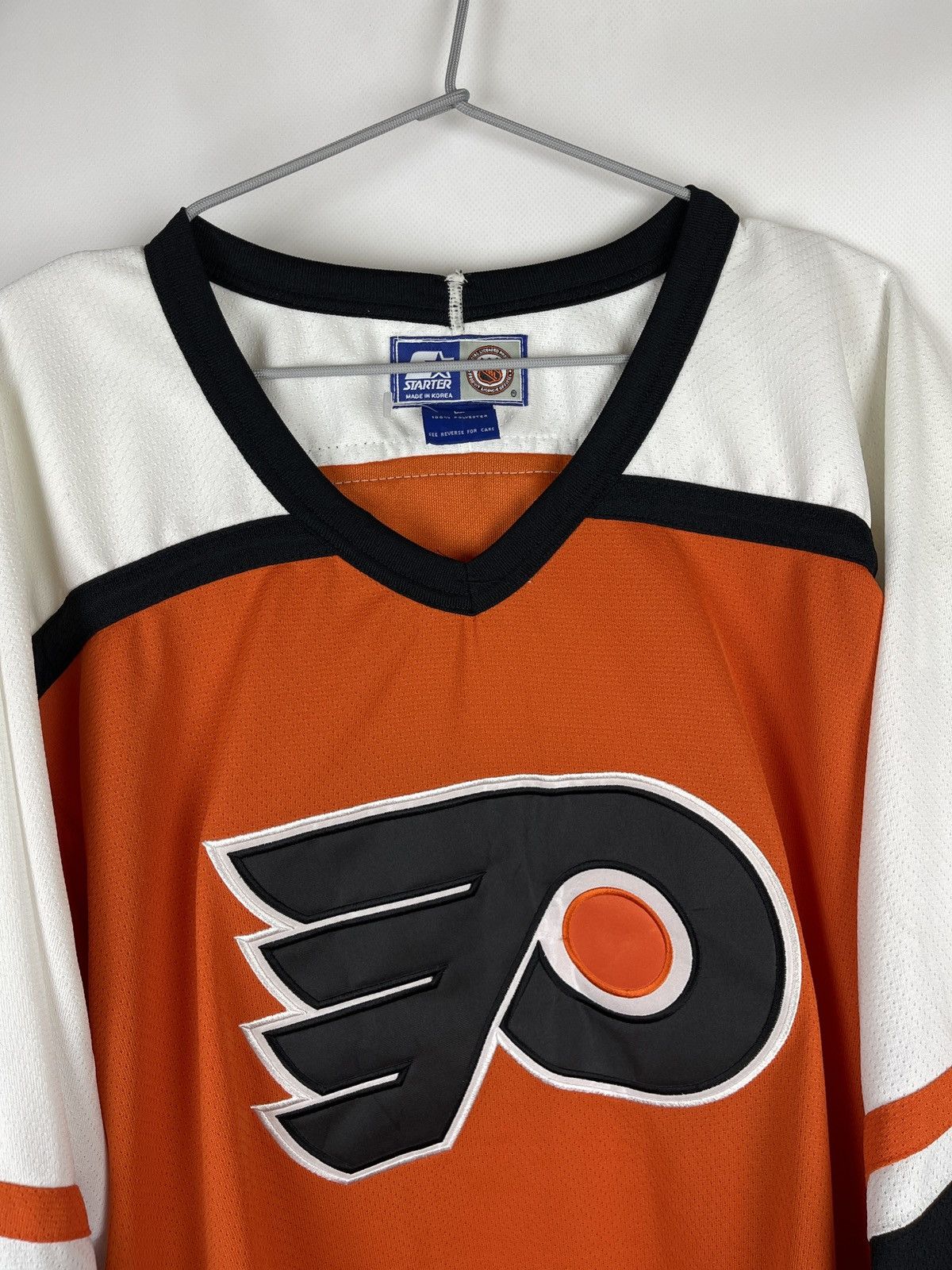 NHL Starter vintage Philadelphia Flyers 90s NHL Korea jersey Size US L / EU 52-54 / 3 - 4 Thumbnail