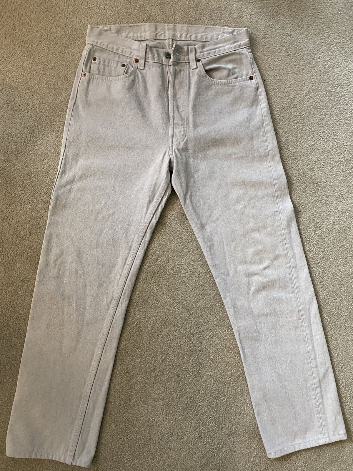 Levi's × Vintage Vintage Levi’s 501 Cool Grey Size US 32 / EU 48 - 1 Thumbnail