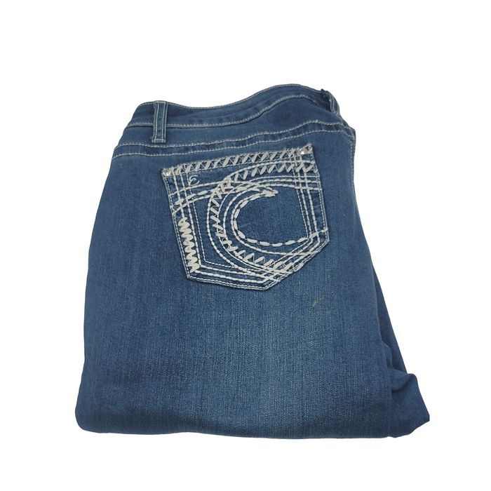 Earl Jean Womens' Earl Slim Boot Cut Embroidered Jeans Size 16 Grailed