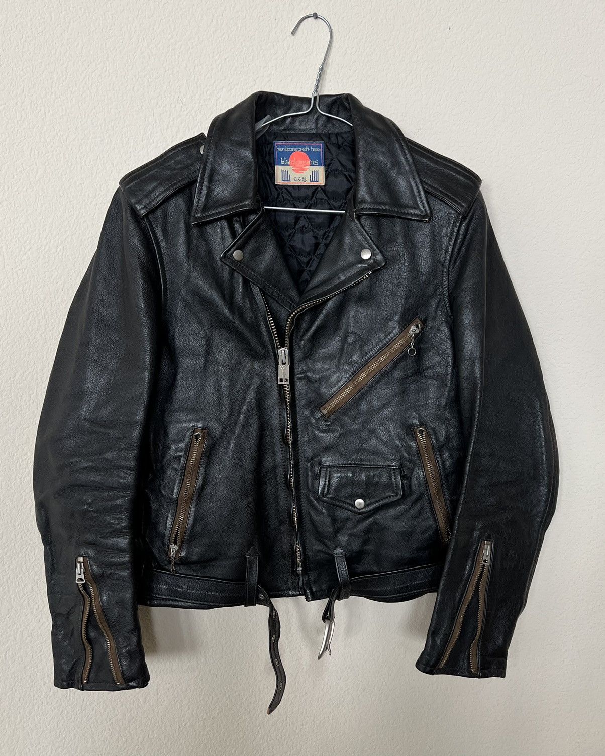 Blackmeans Blackmeans Sid Vicious Double Rider Leather Jacket Size