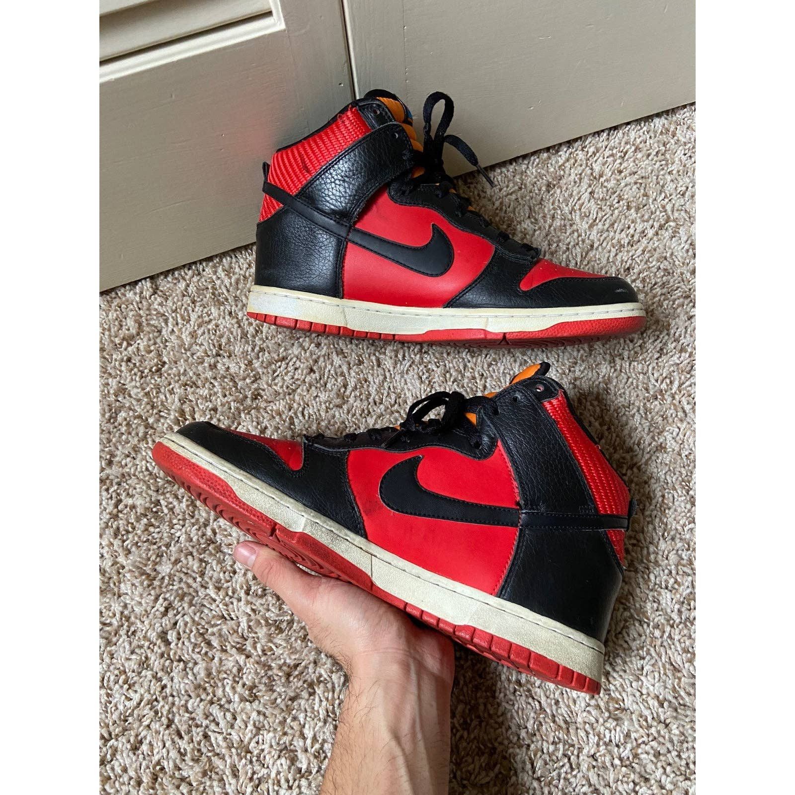 Nike Nike Dunk High Barcelona Sneaker Red Black Men’s Size 10 Size US 10 / EU 43 - 5 Thumbnail