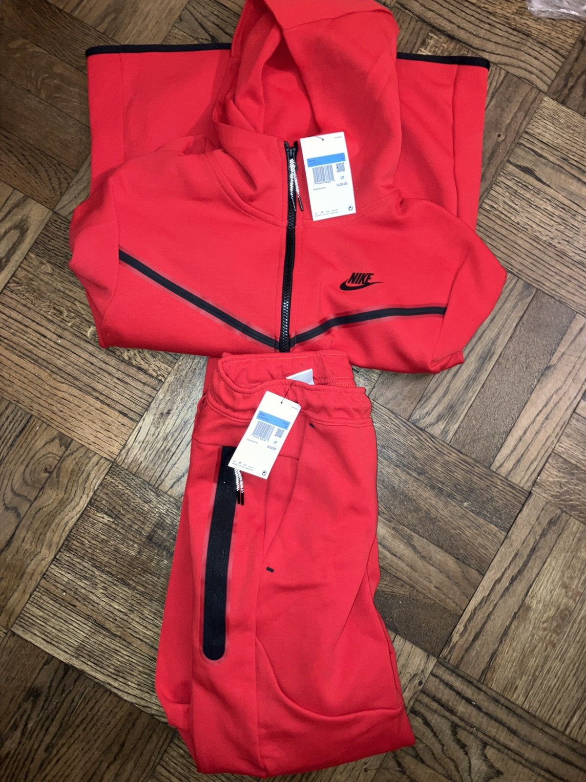 Nike Nike Tech Fleece SET Red Hoodie AND Jogger Pants **KAI CENAT Grailed