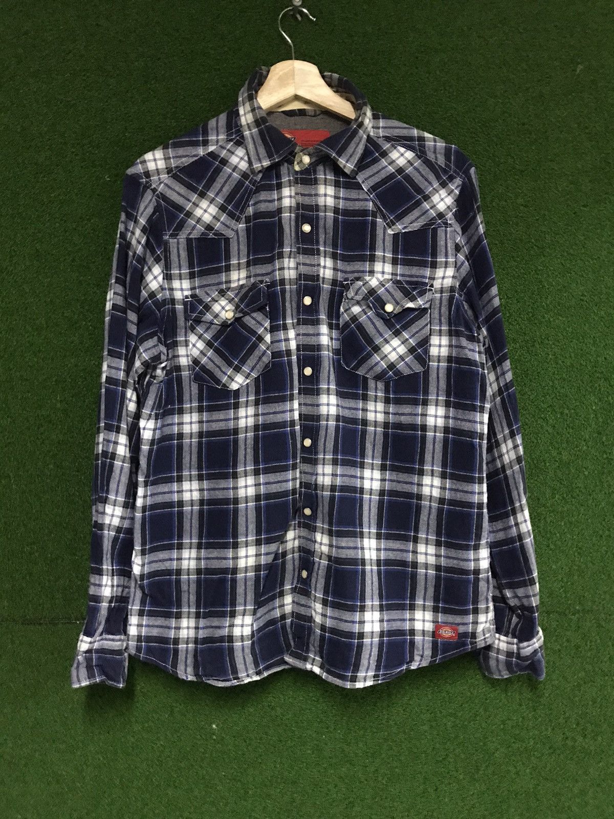 Dickies × Vintage 🔥DELETE TODAY🔥 Dickies flannel shirt button up Size US L / EU 52-54 / 3 - 1 Thumbnail