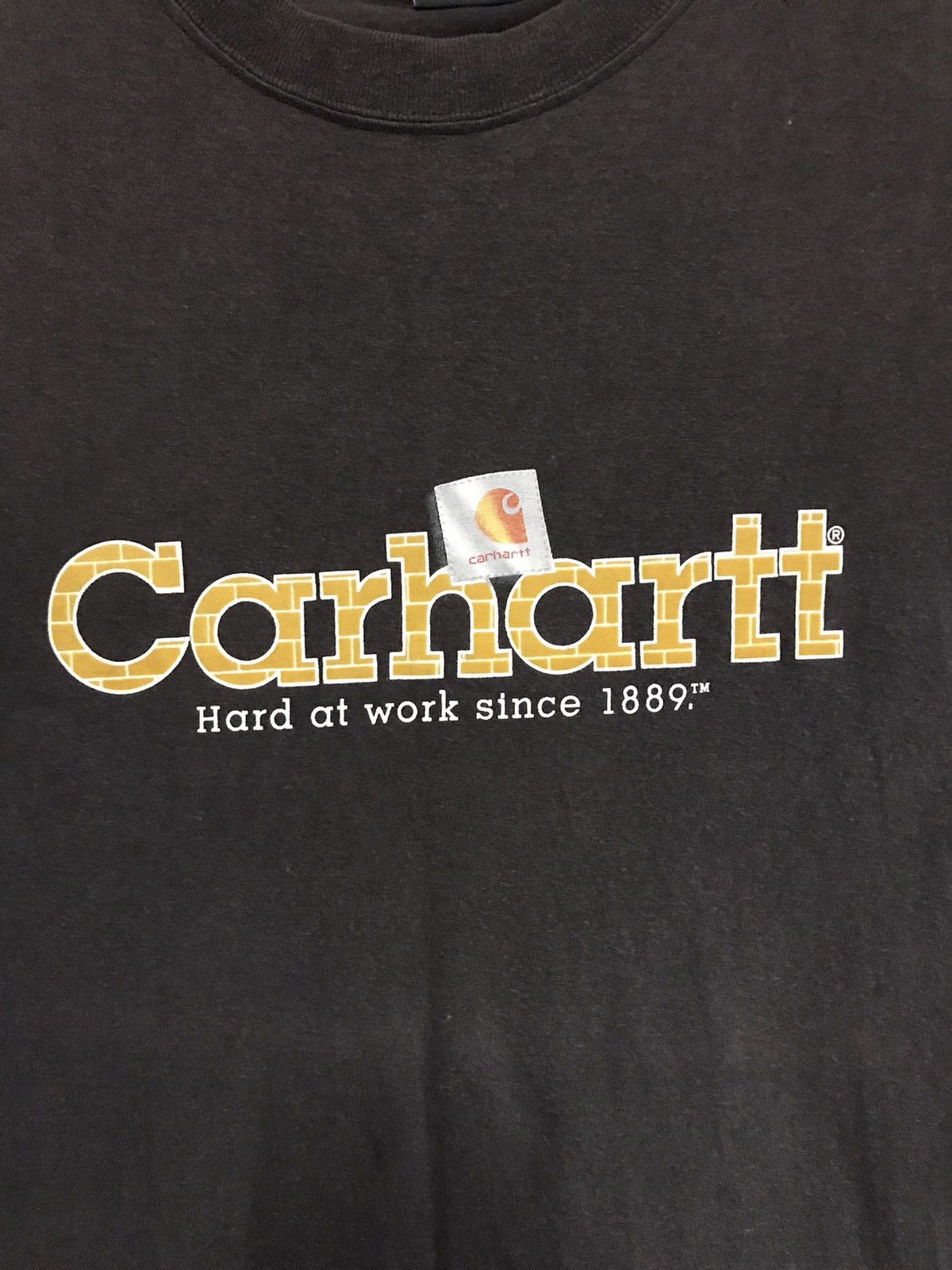 Carhartt Vintage Carhatt T-Shirt Short Sleeve faded Size US L / EU 52-54 / 3 - 1 Thumbnail