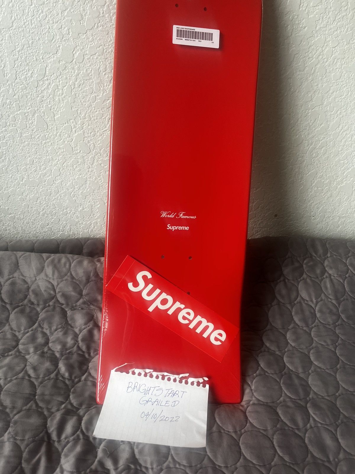 Supreme Uncut Box Logo Skateboard Deck Red