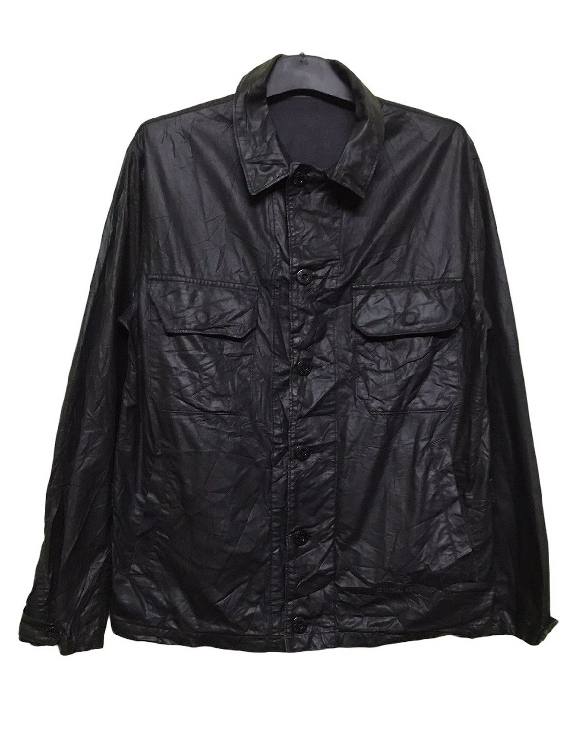 Stone Island 🔥Stone Island Coated Black Painted Style Trucker Jacket Size US S / EU 44-46 / 1 - 1 Thumbnail