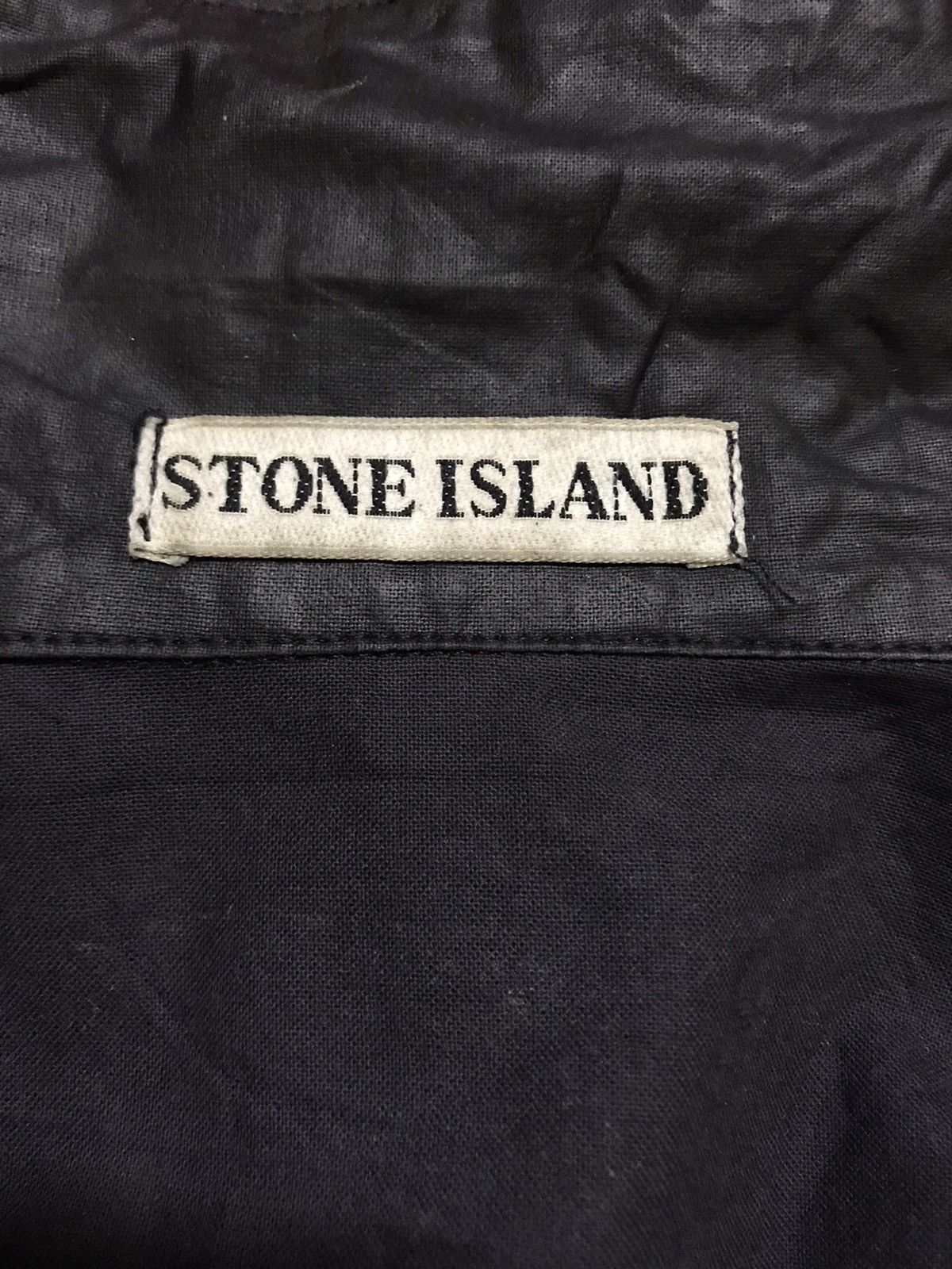 Stone Island 🔥Stone Island Coated Black Painted Style Trucker Jacket Size US S / EU 44-46 / 1 - 7 Thumbnail