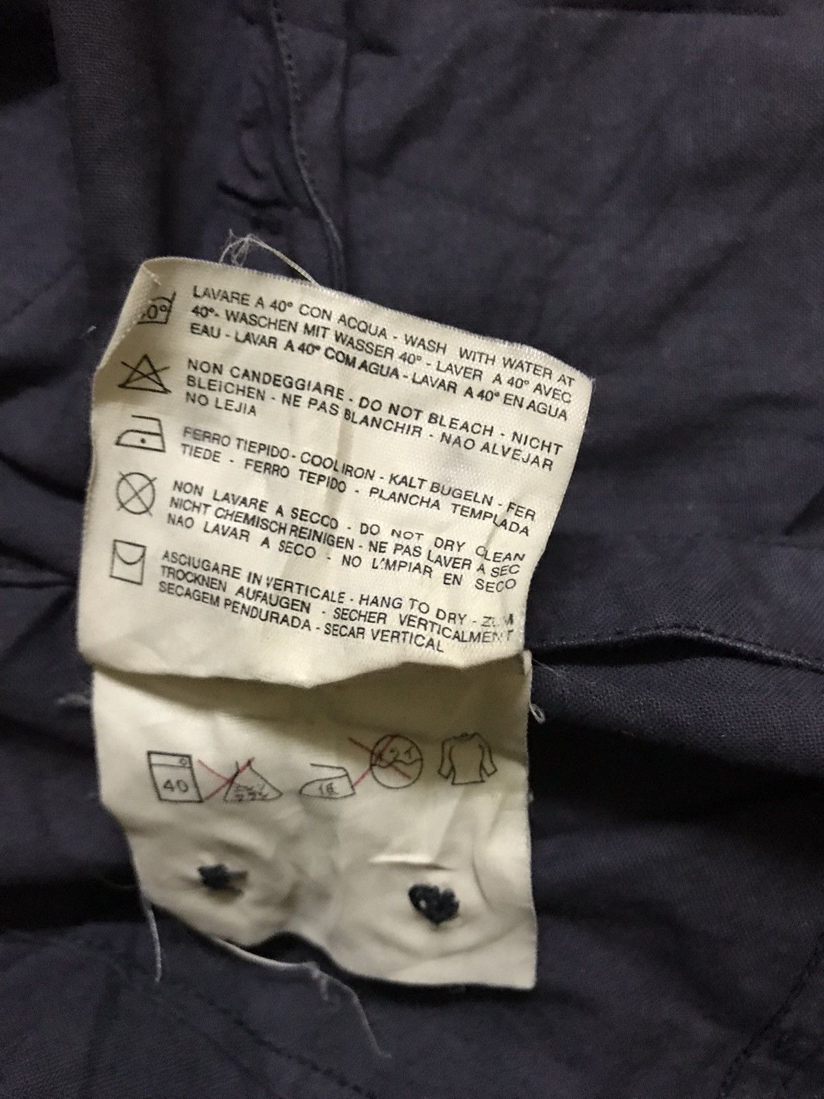 Stone Island 🔥Stone Island Coated Black Painted Style Trucker Jacket Size US S / EU 44-46 / 1 - 11 Thumbnail