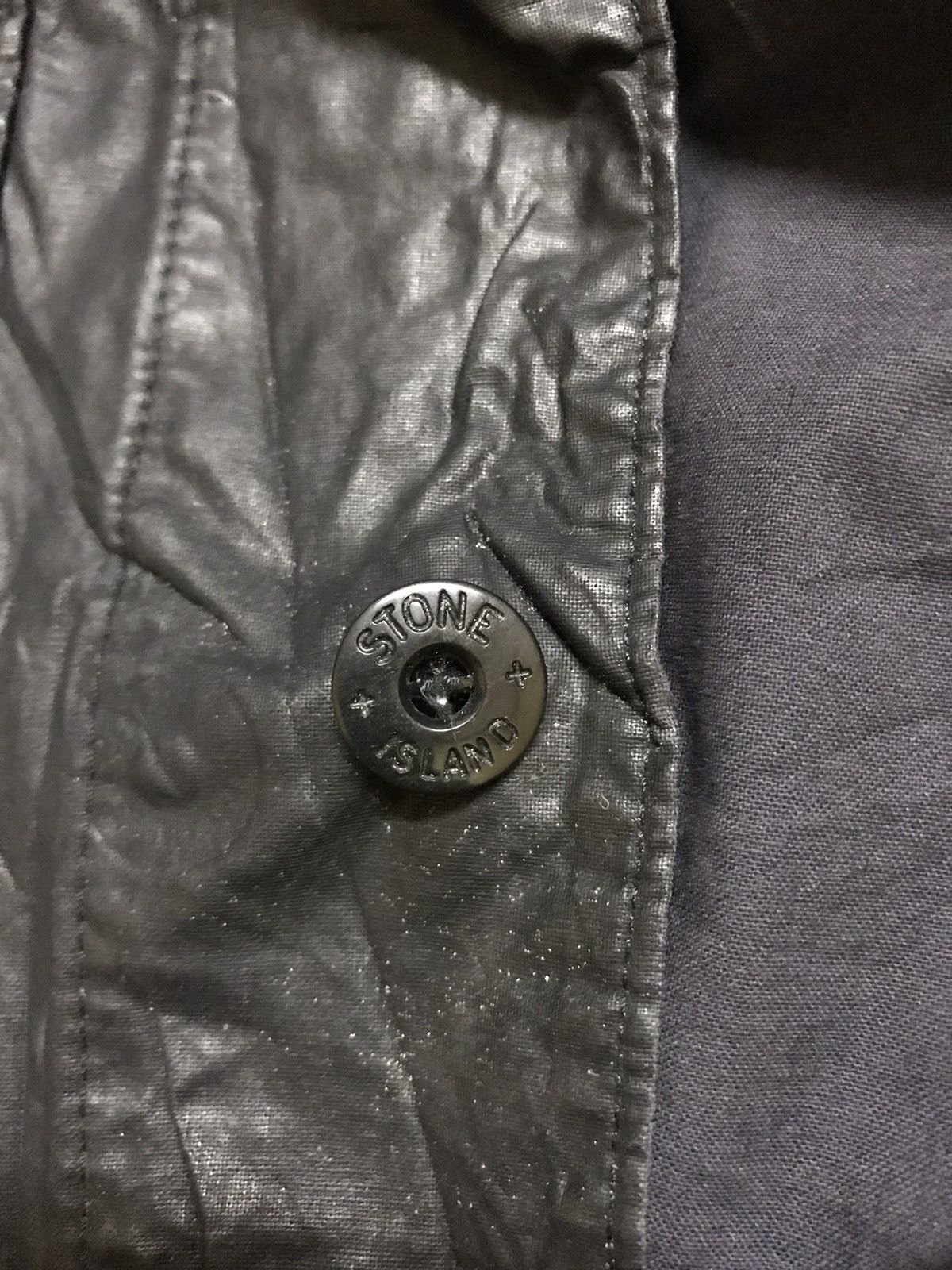 Stone Island 🔥Stone Island Coated Black Painted Style Trucker Jacket Size US S / EU 44-46 / 1 - 8 Thumbnail