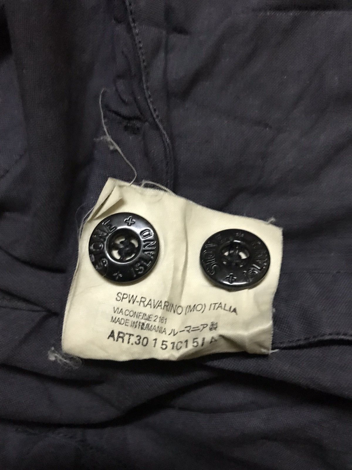 Stone Island 🔥Stone Island Coated Black Painted Style Trucker Jacket Size US S / EU 44-46 / 1 - 12 Thumbnail