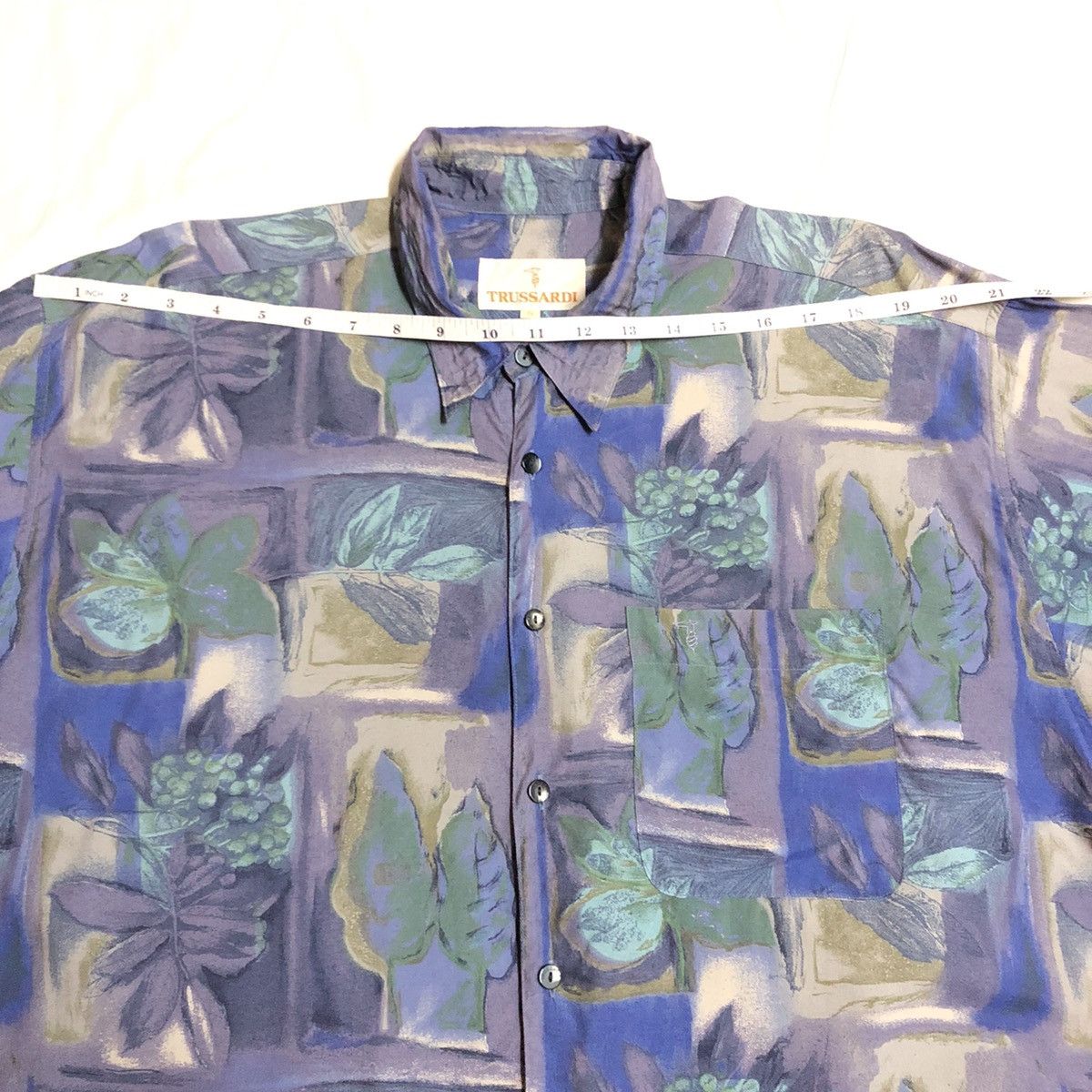 Trussardi Vintage Trusardi Floral Rayon Button Up All Over Print Size US L / EU 52-54 / 3 - 6 Thumbnail