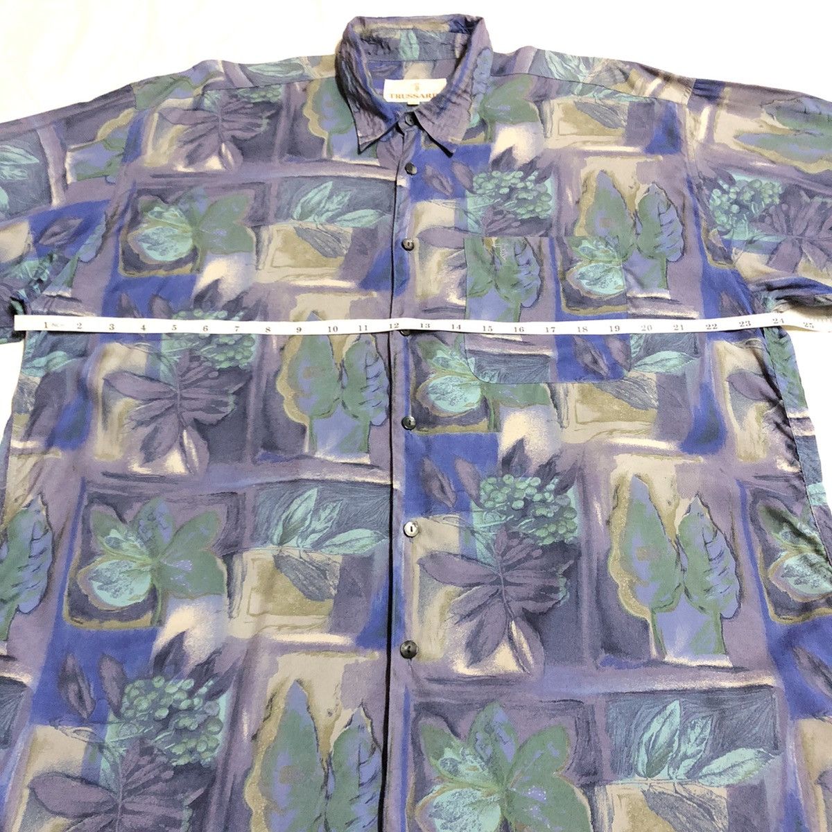 Trussardi Vintage Trusardi Floral Rayon Button Up All Over Print Size US L / EU 52-54 / 3 - 7 Thumbnail