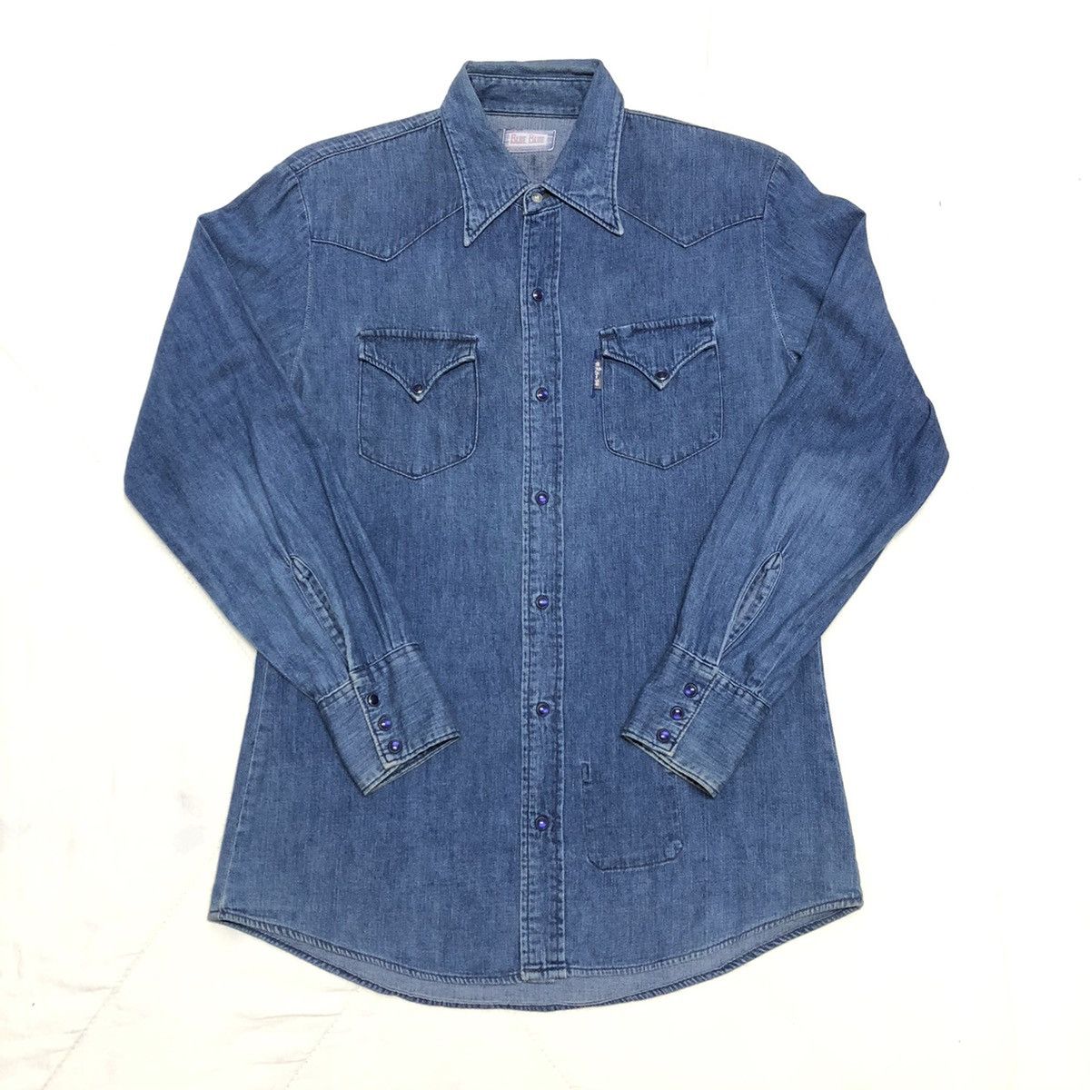 Blue Blue Japan Blue Blue Japan Pearl Snap Western Shirt Size US M / EU 48-50 / 2 - 1 Thumbnail