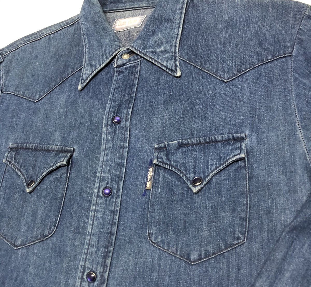 Blue Blue Japan Blue Blue Japan Pearl Snap Western Shirt Size US M / EU 48-50 / 2 - 4 Thumbnail