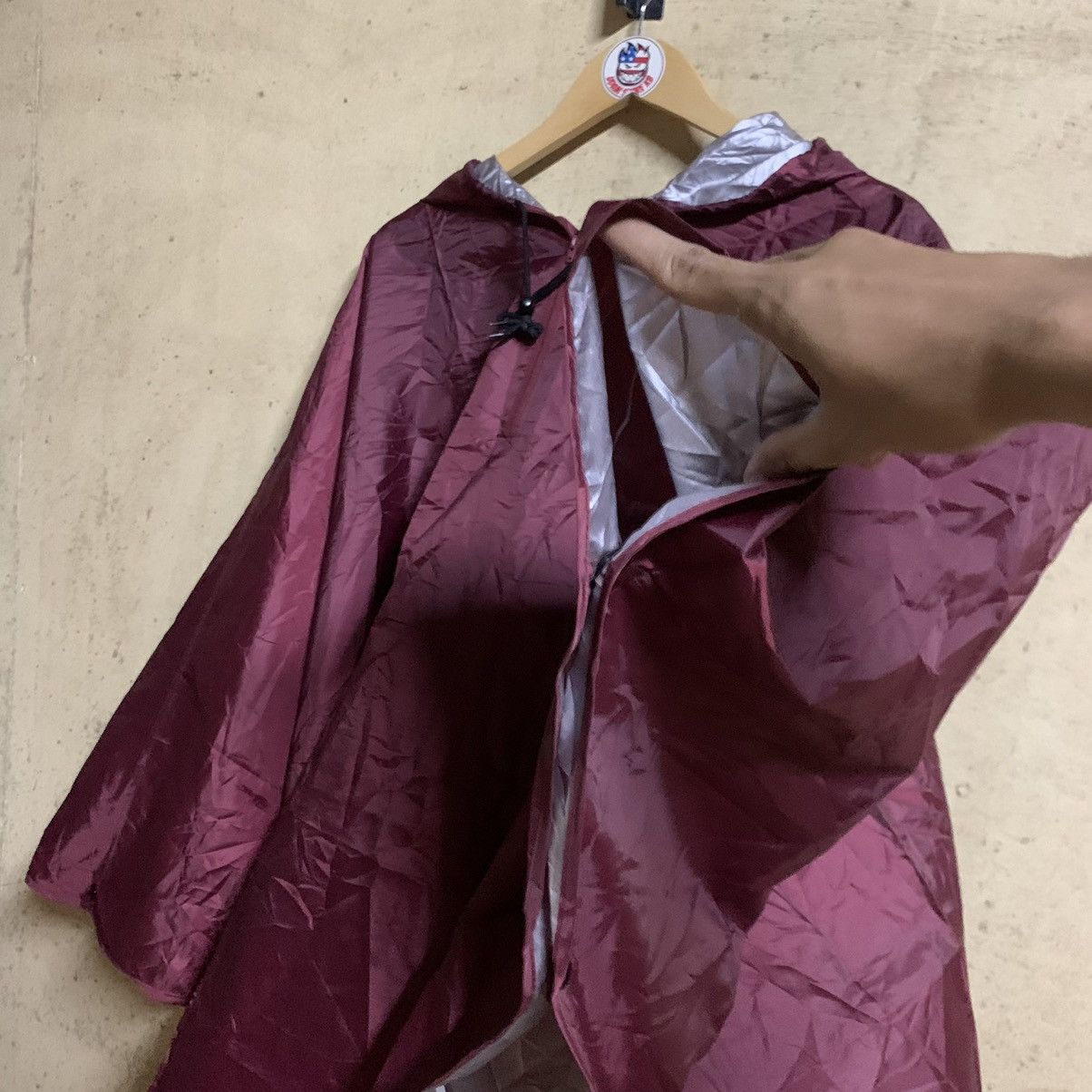 Cloak × Japanese Brand Rare 🔥 Unbrand Poncho Raincoat Cloak Capes Street Fashion Size US L / EU 52-54 / 3 - 6 Thumbnail