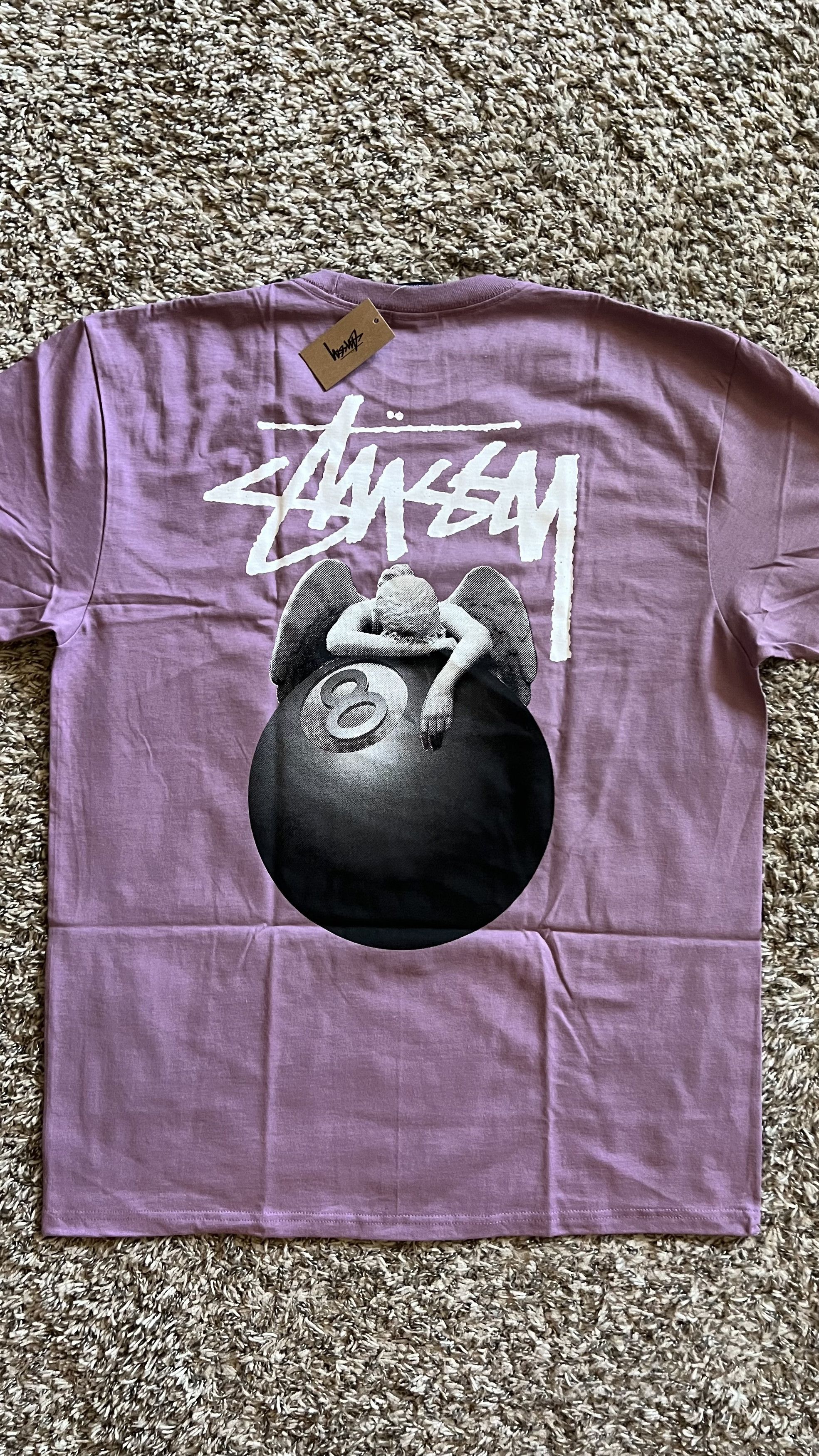 ★韓国の人気★【STUSSY】★Stussy Angel T-Shir.t Orchid★ Hype × Streetwear × Stussy **NEW SOLD OUT** STUSSY ANGEL