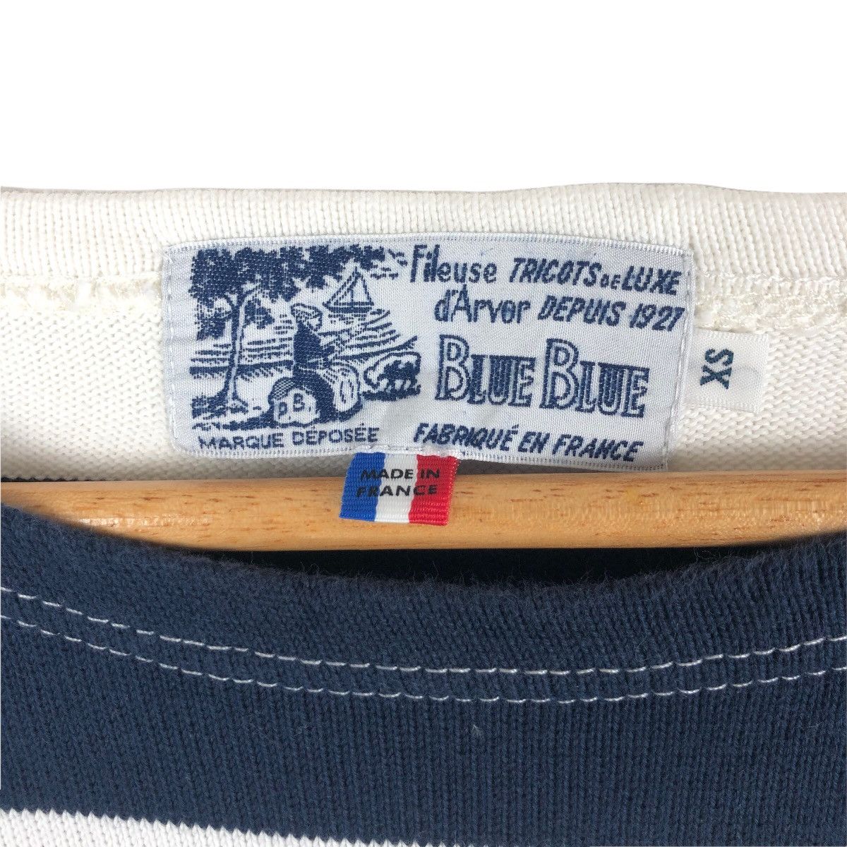 Blue Blue Japan Fileuse d’Arvor X Blue Blue Japan Border Knit T-Shirt Size US XS / EU 42 / 0 - 6 Thumbnail